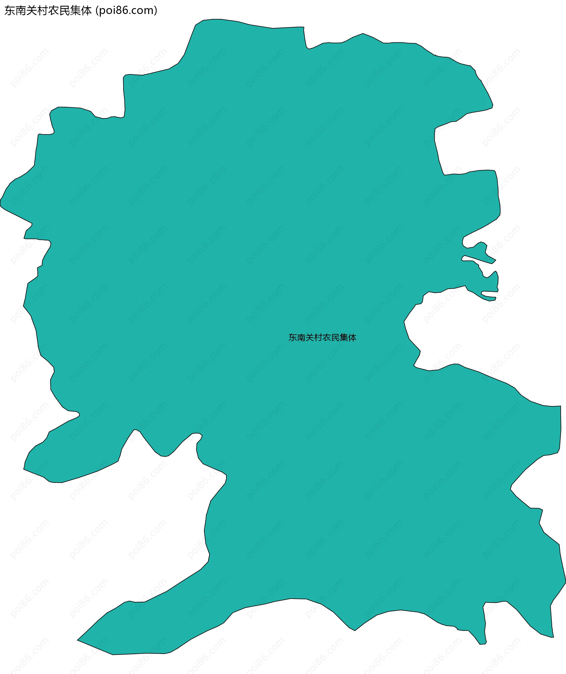 东南关村农民集体边界地图