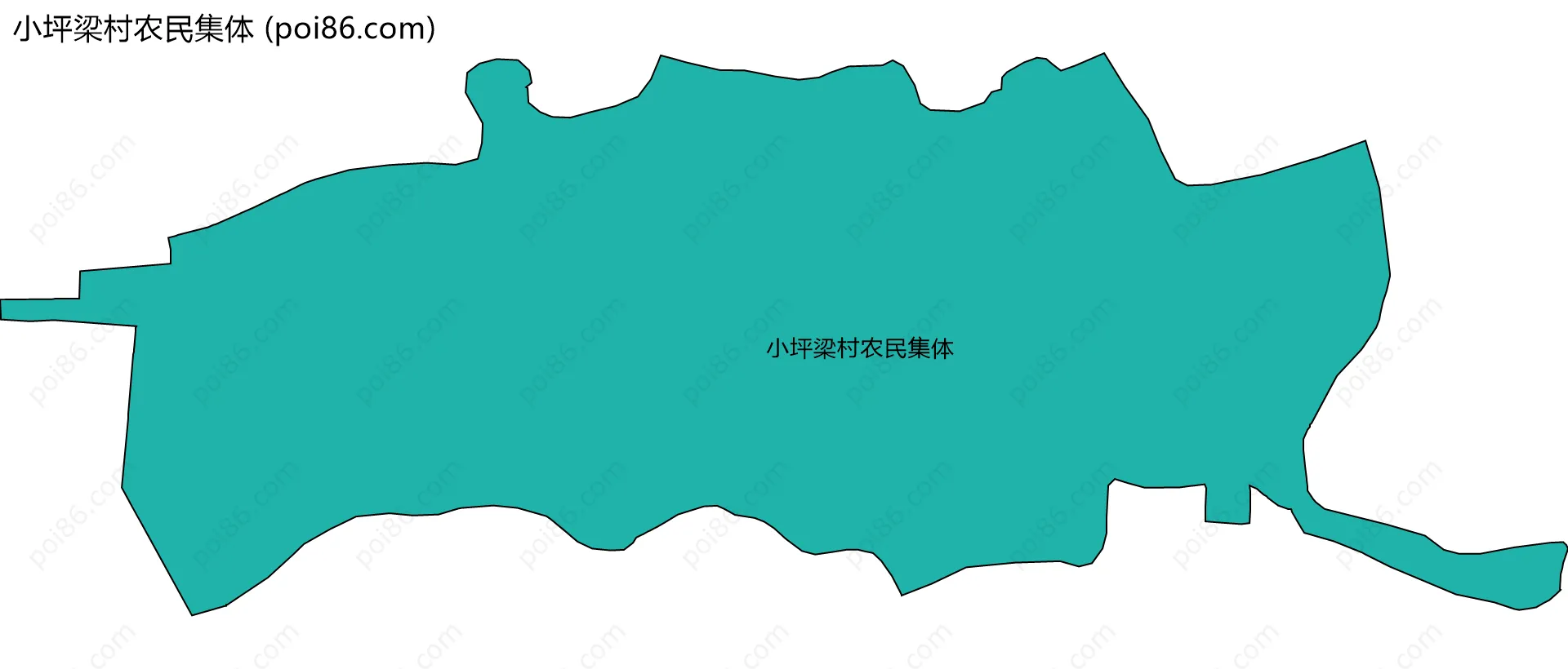 小坪梁村农民集体边界地图