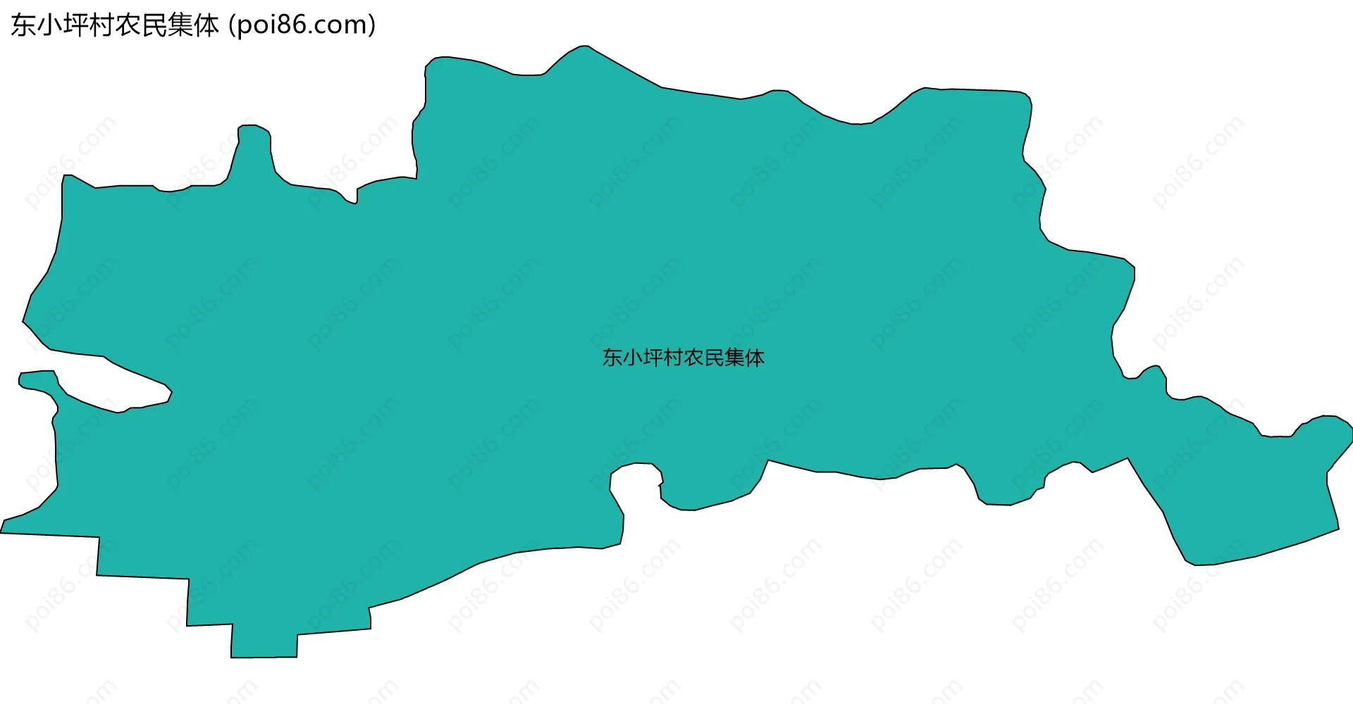 东小坪村农民集体边界地图