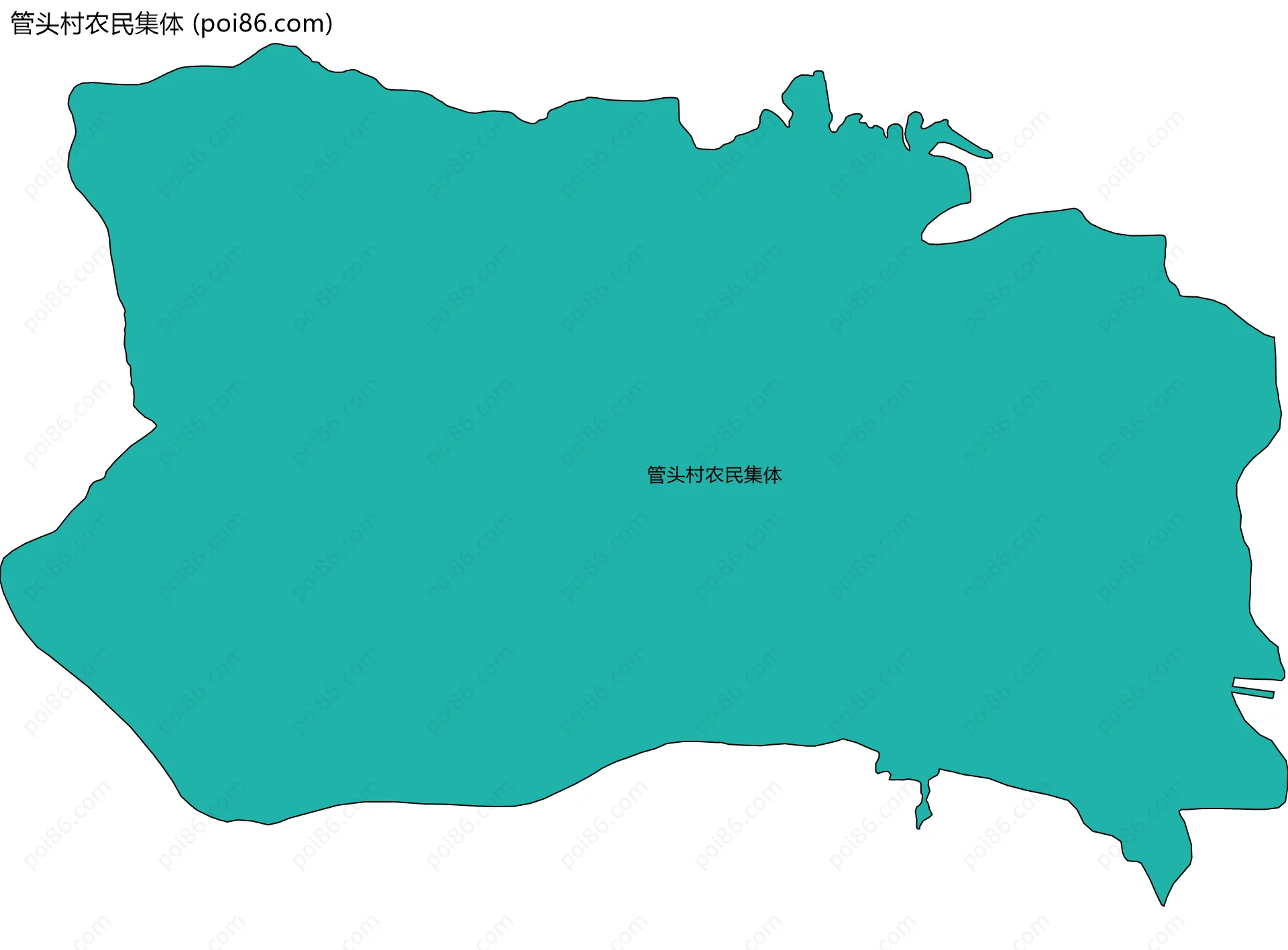管头村农民集体边界地图