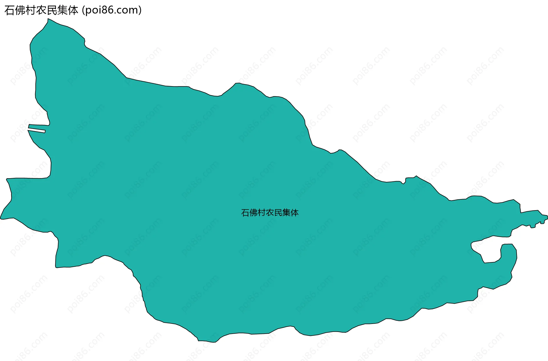石佛村农民集体边界地图