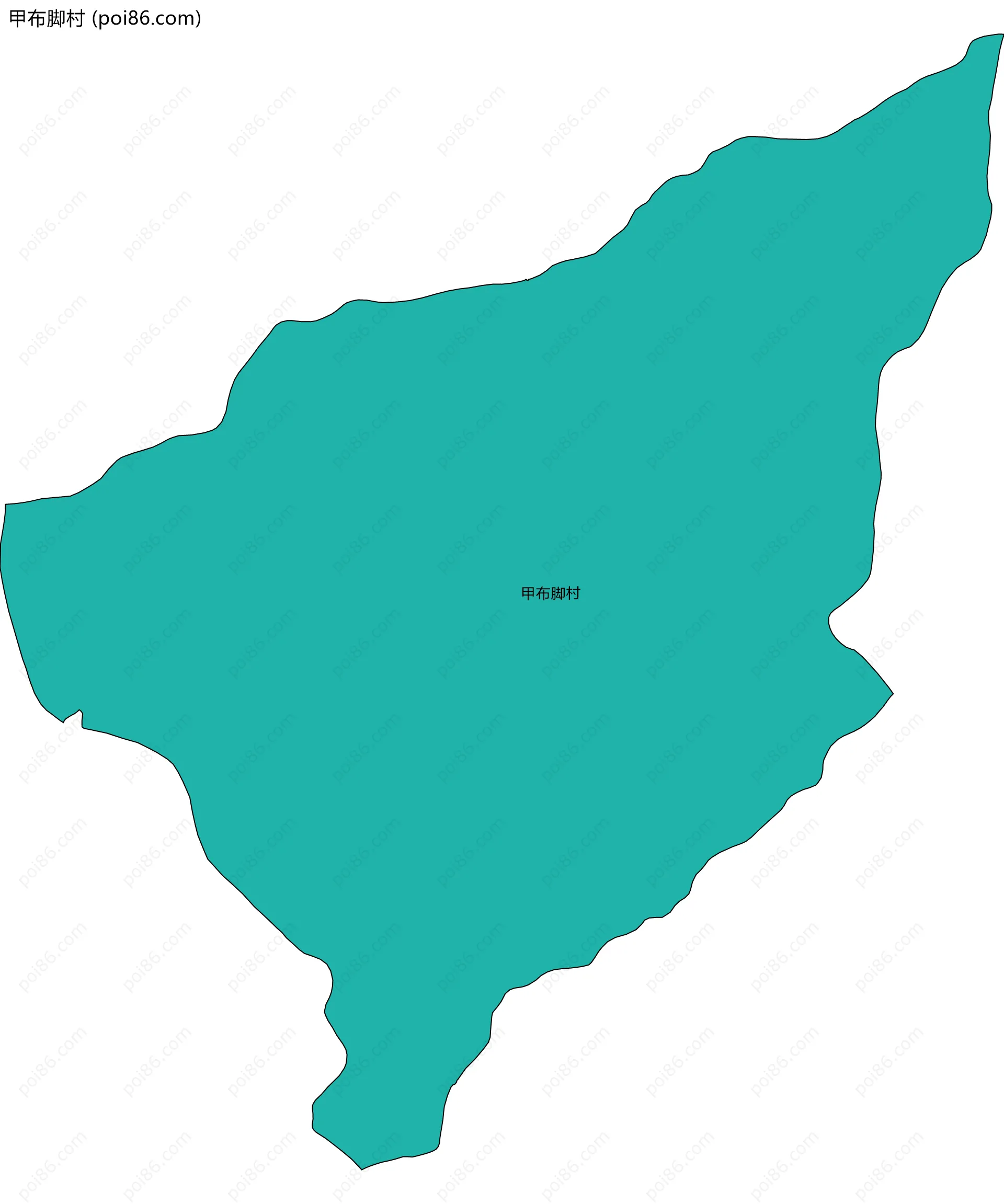甲布脚村边界地图