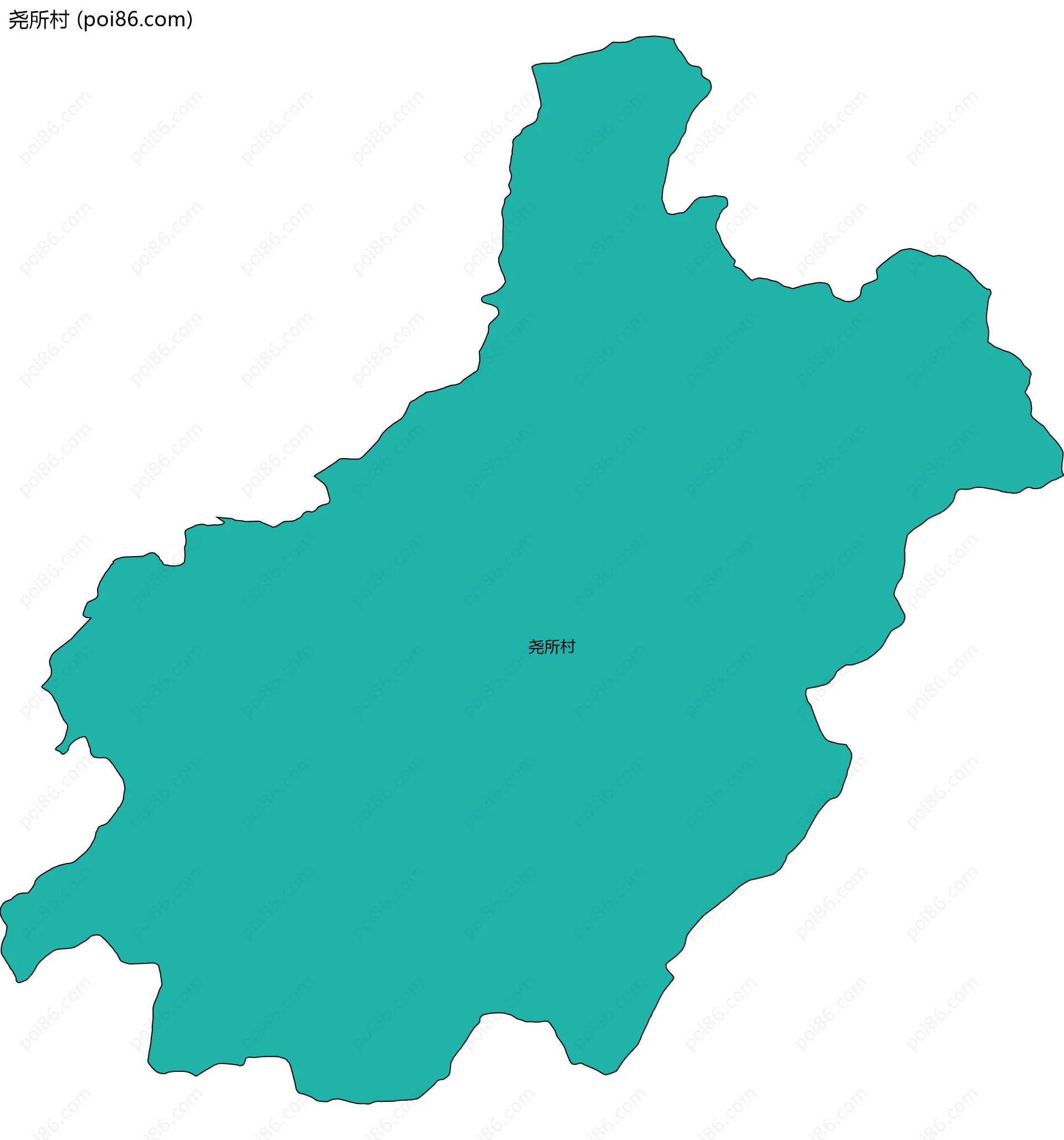 尧所村边界地图