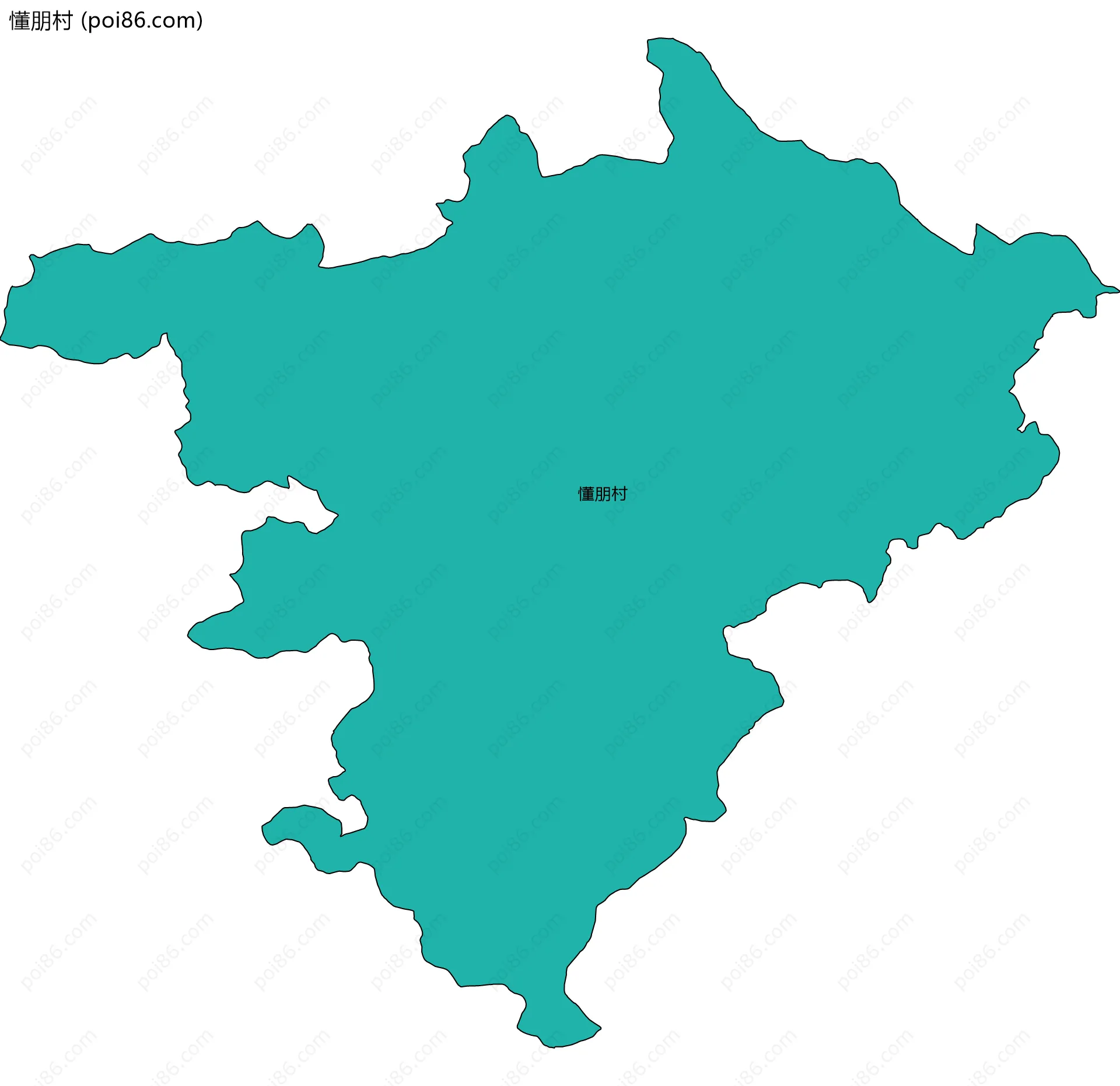 懂朋村边界地图