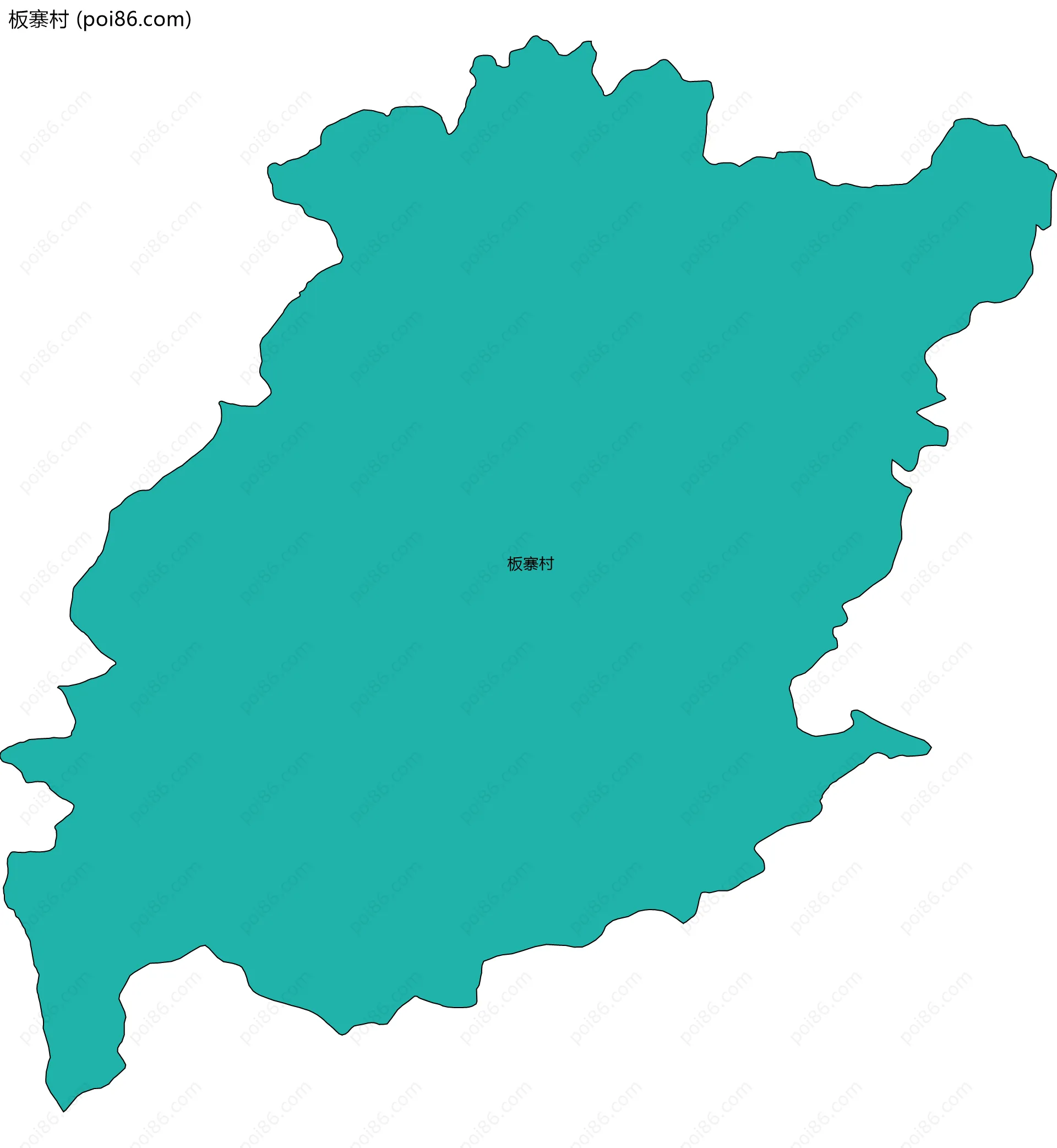 板寨村边界地图