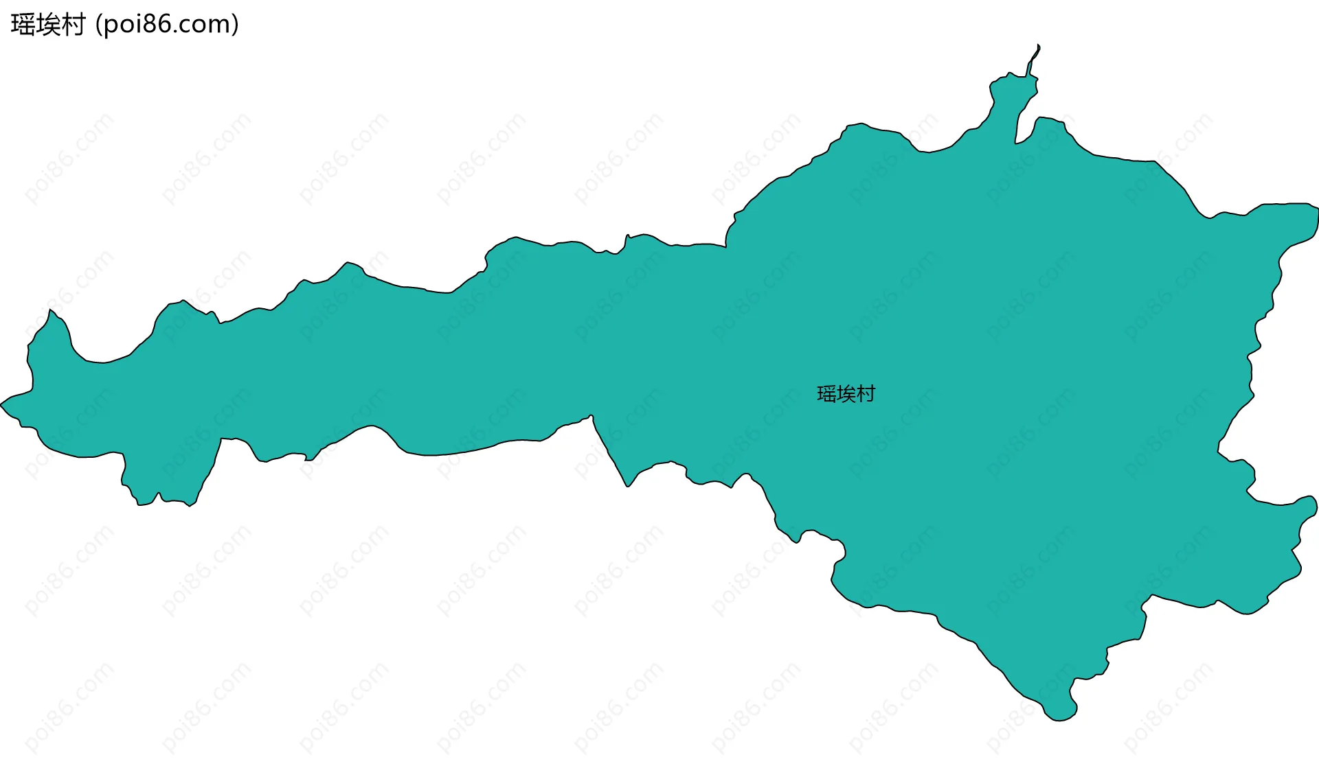 瑶埃村边界地图