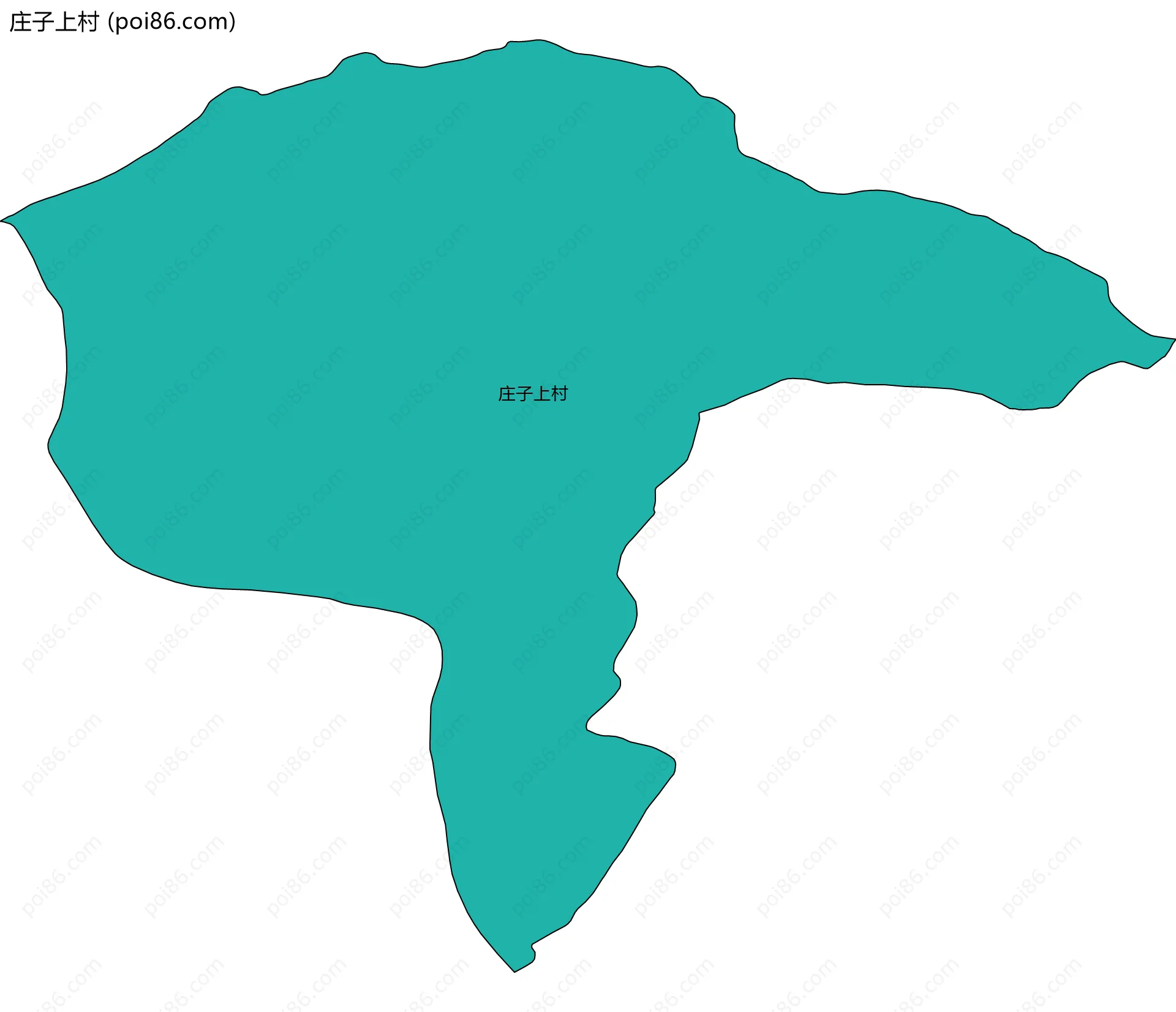 庄子上村边界地图