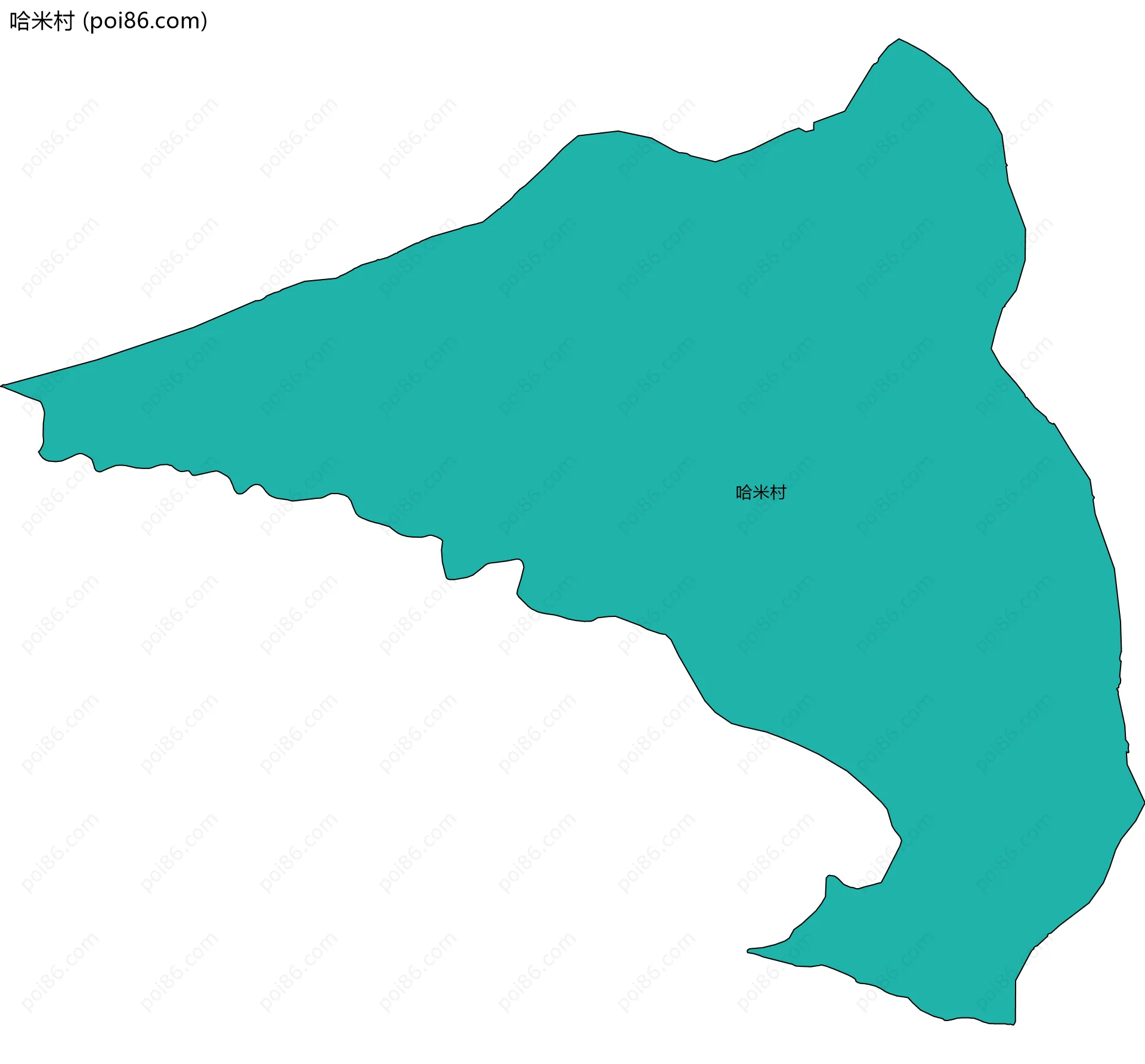 哈米村边界地图