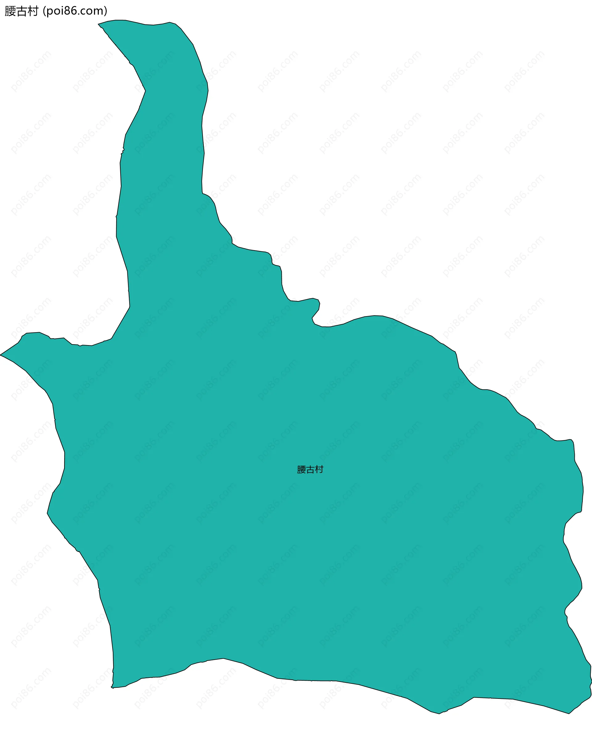 腰古村边界地图