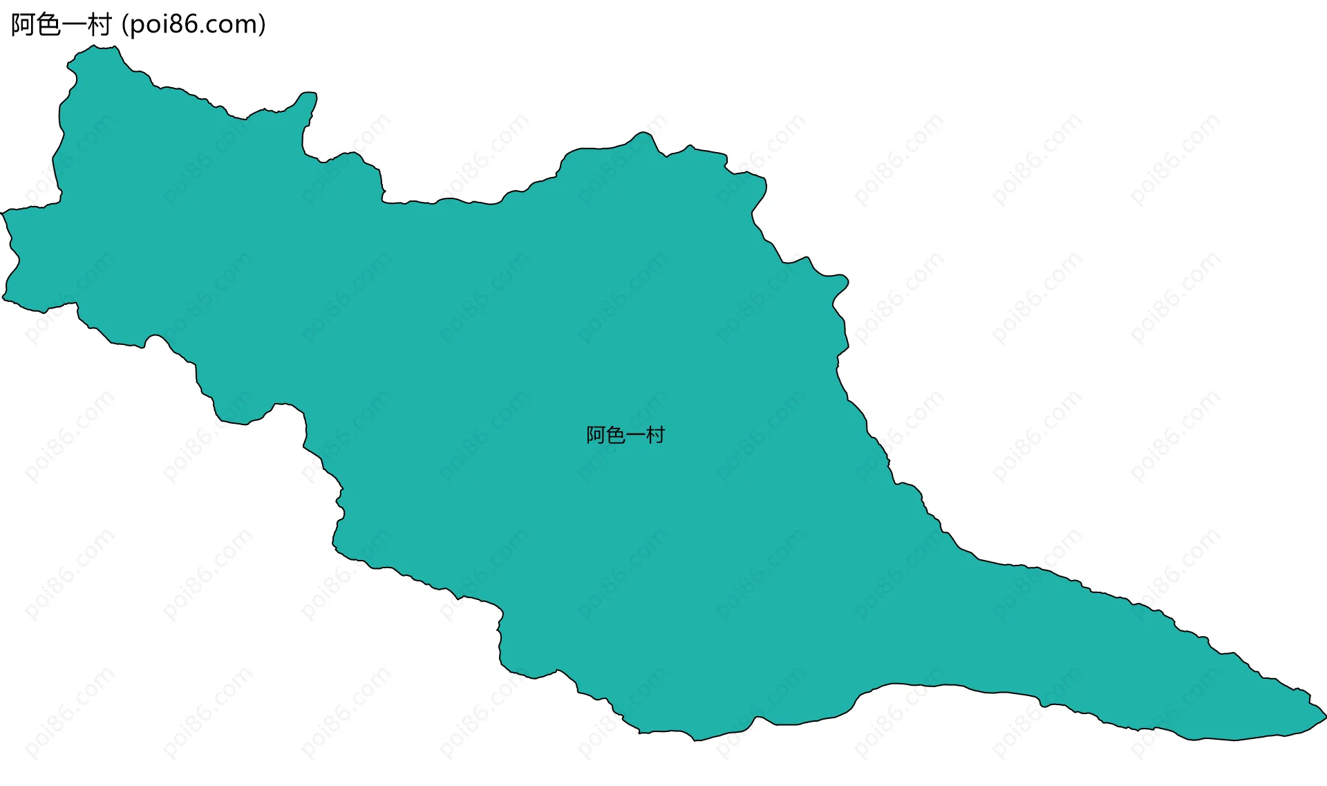 阿色一村边界地图