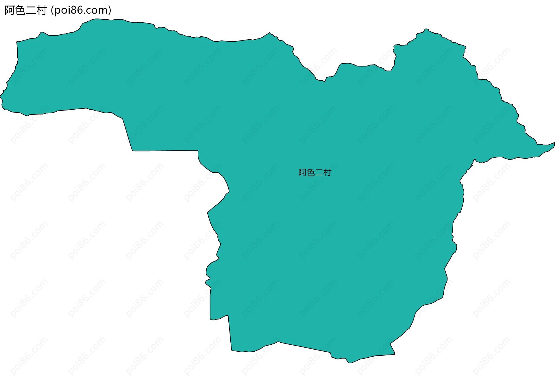 阿色二村边界地图