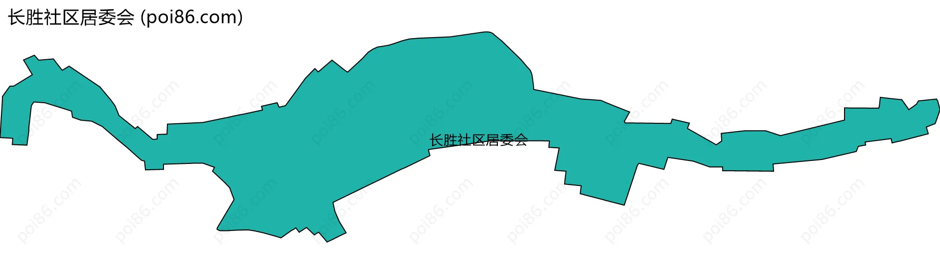 长胜社区居委会边界地图