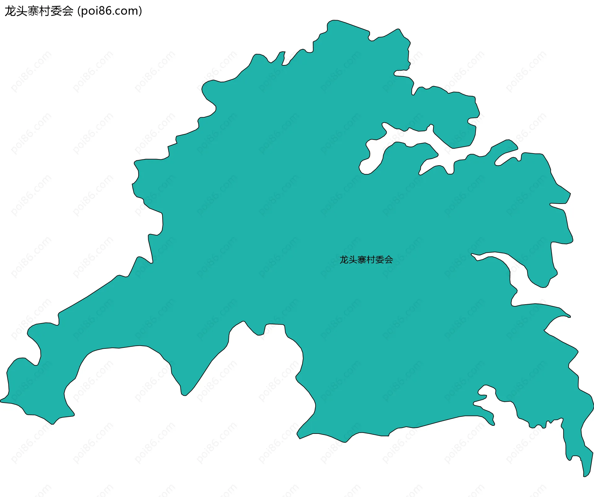 龙头寨村委会边界地图