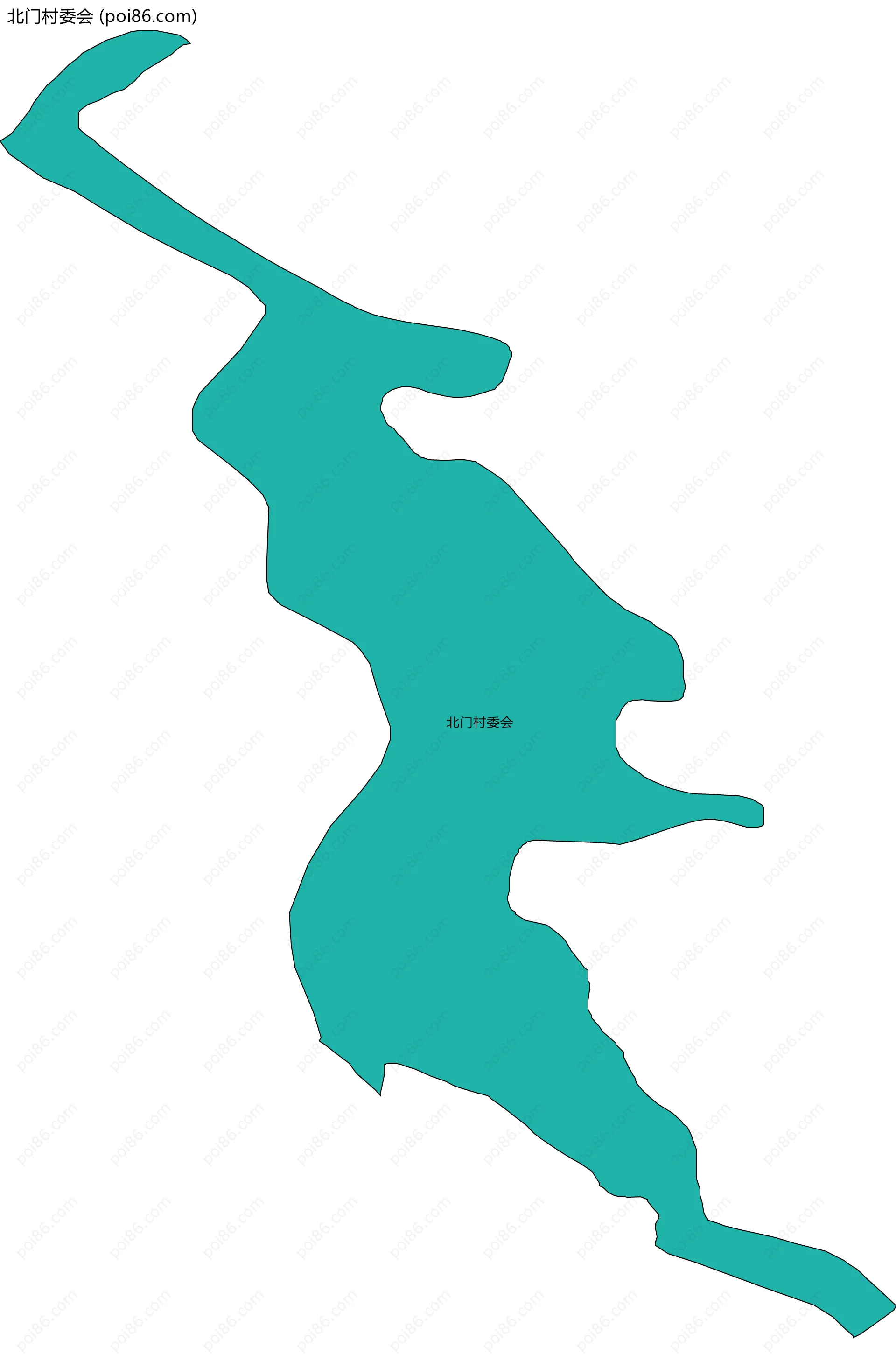 北门村委会边界地图