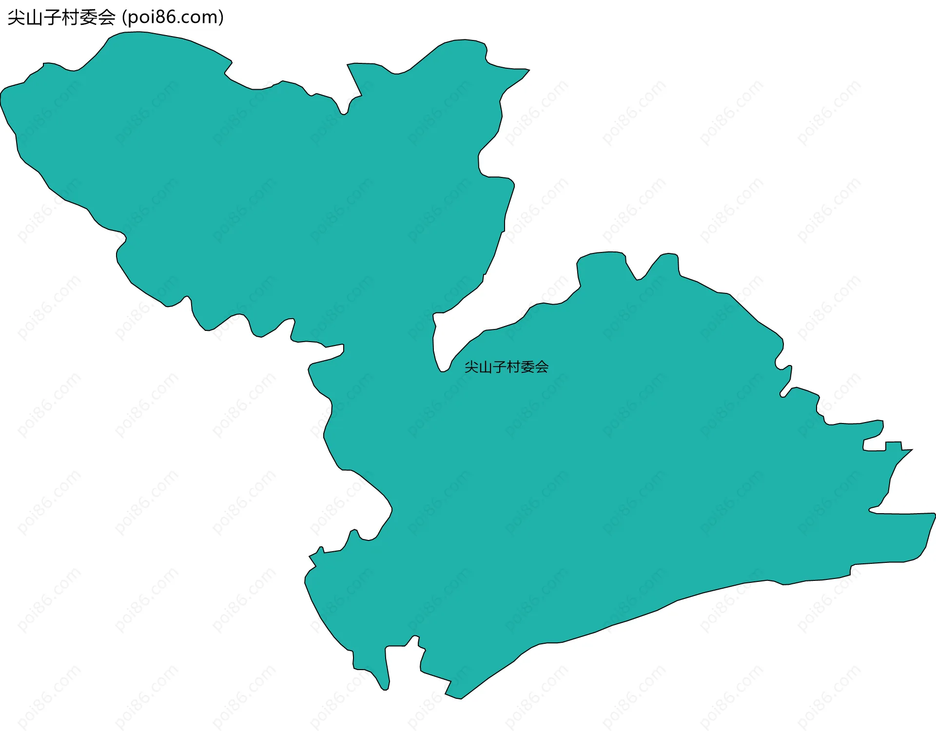 尖山子村委会边界地图