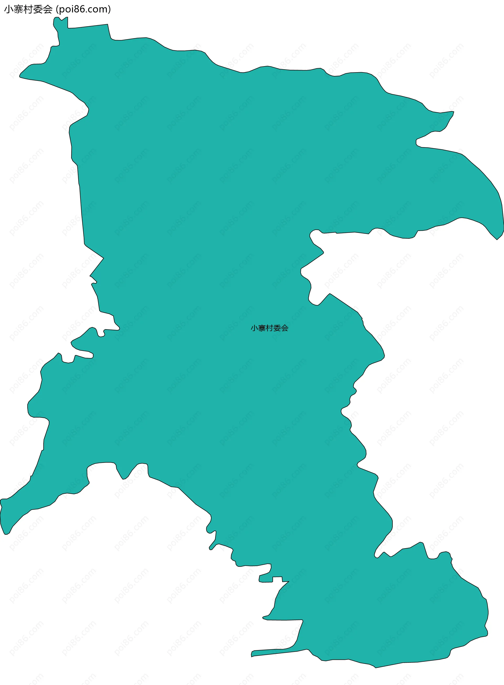 小寨村委会边界地图