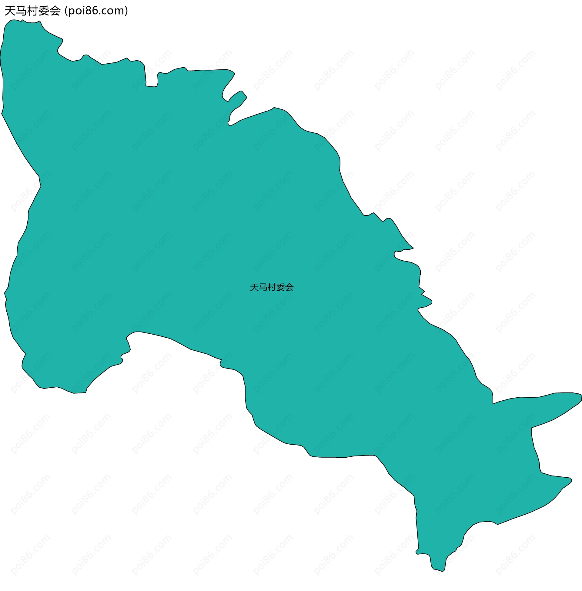 天马村委会边界地图