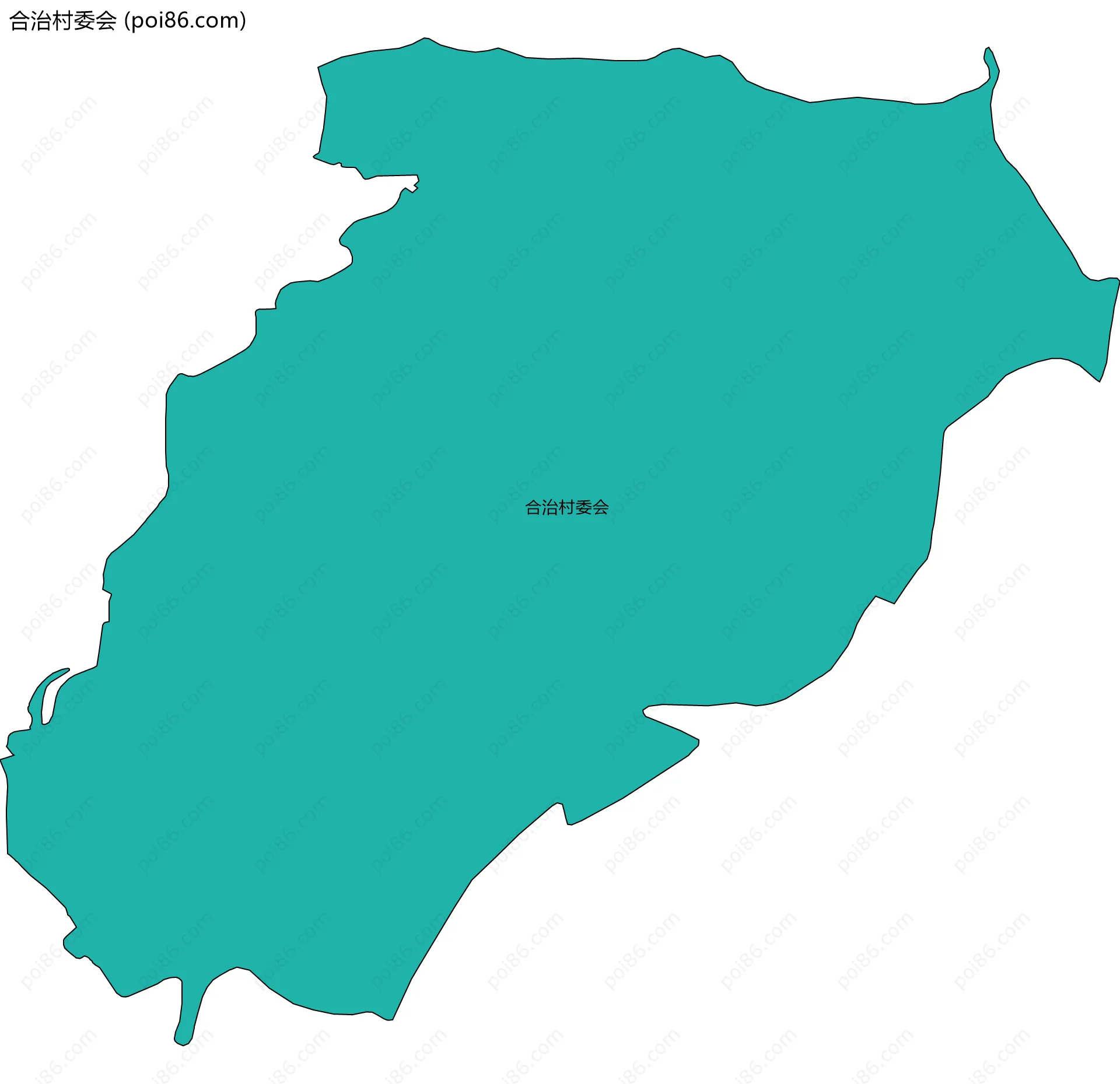 合治村委会边界地图