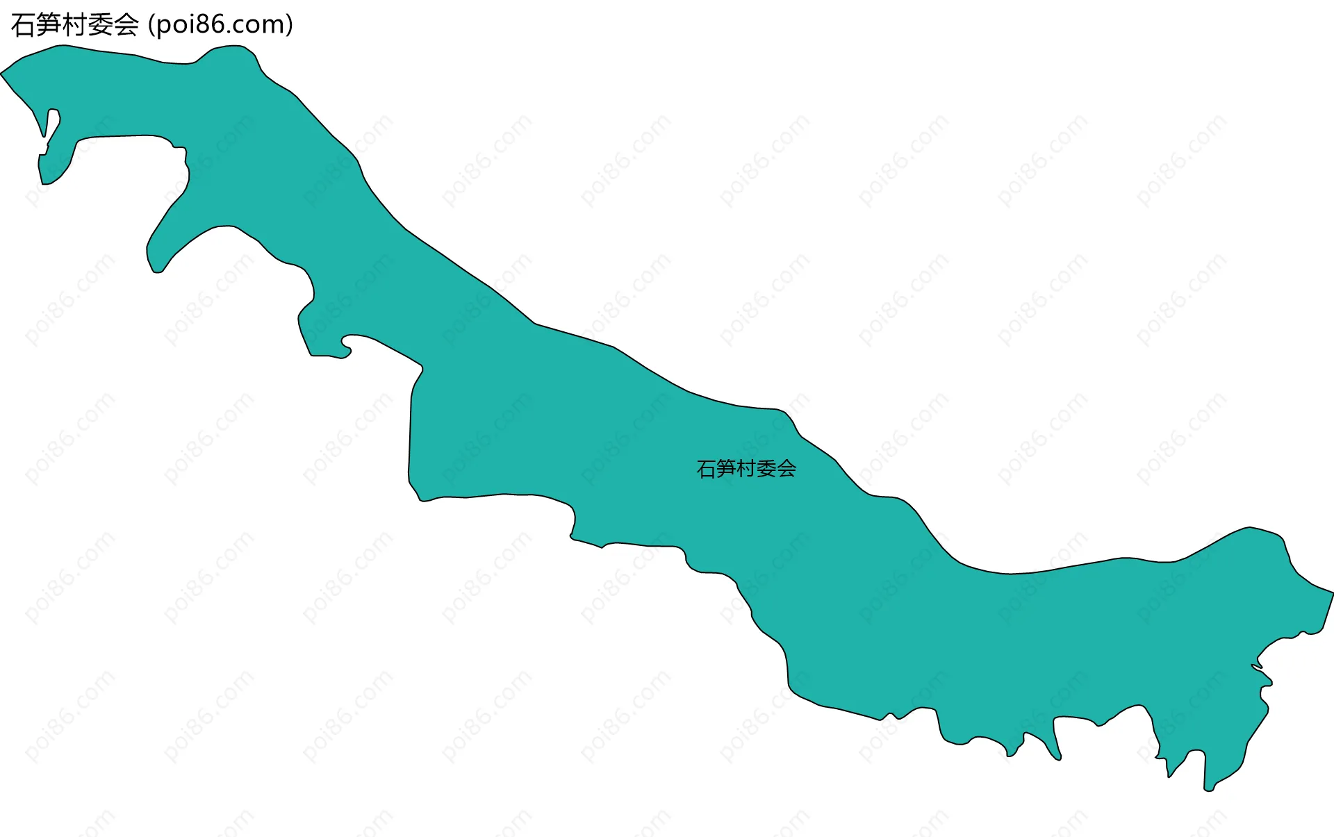 石笋村委会边界地图