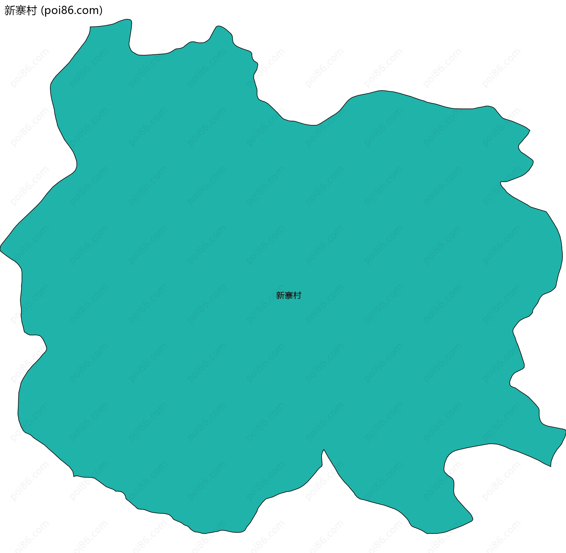 新寨村边界地图