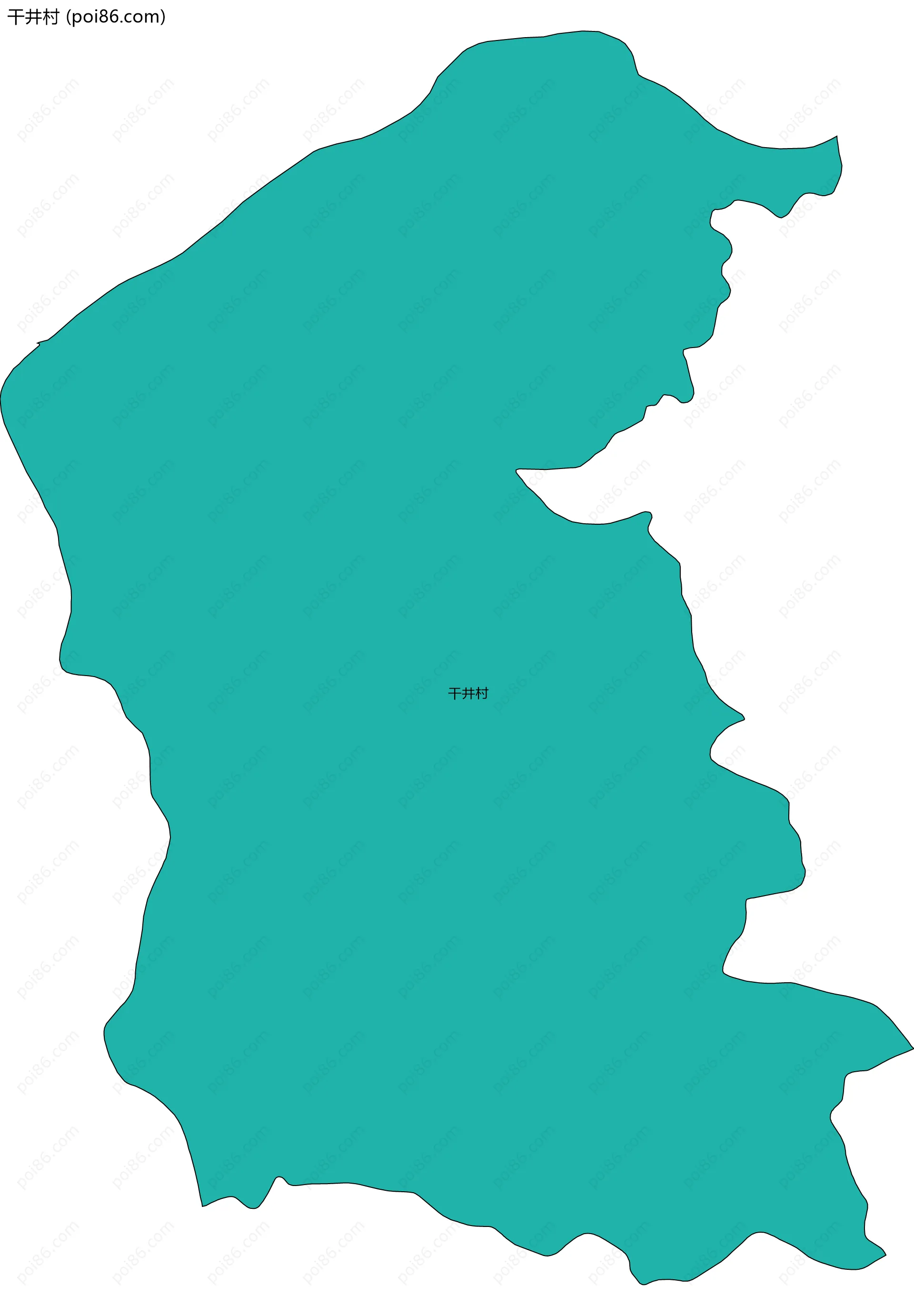 干井村边界地图