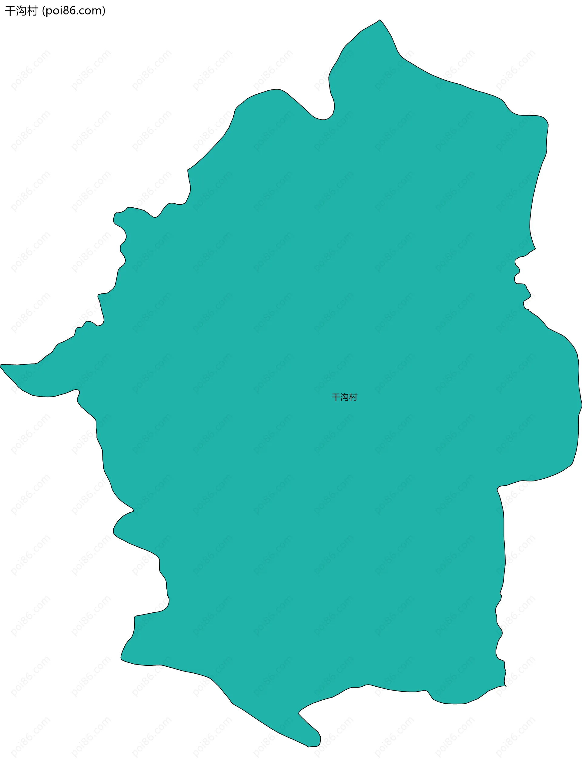 干沟村边界地图