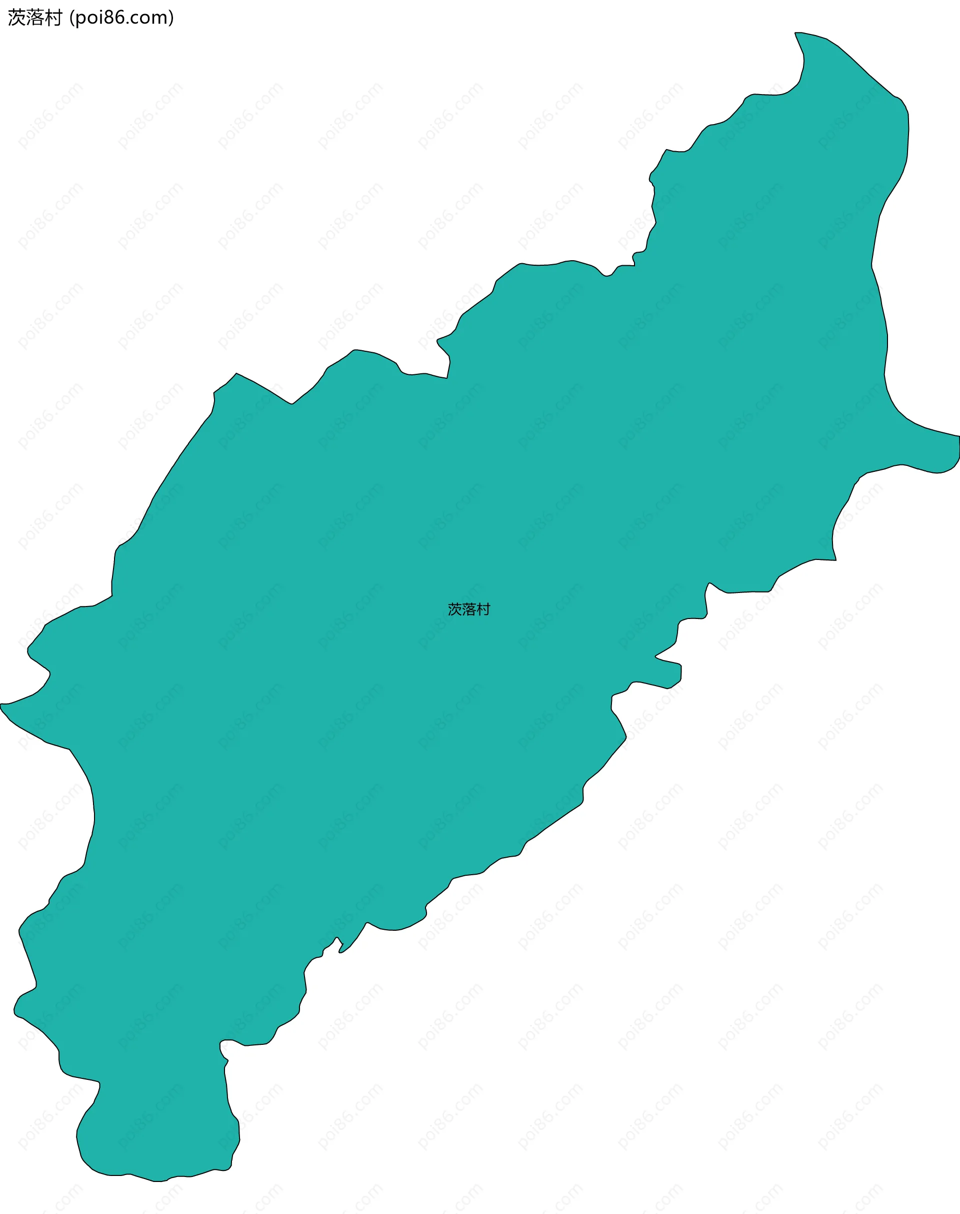 茨落村边界地图