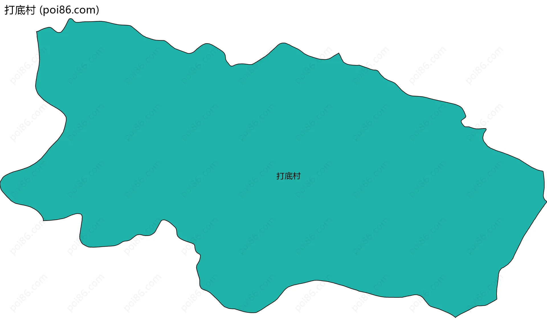 打底村边界地图