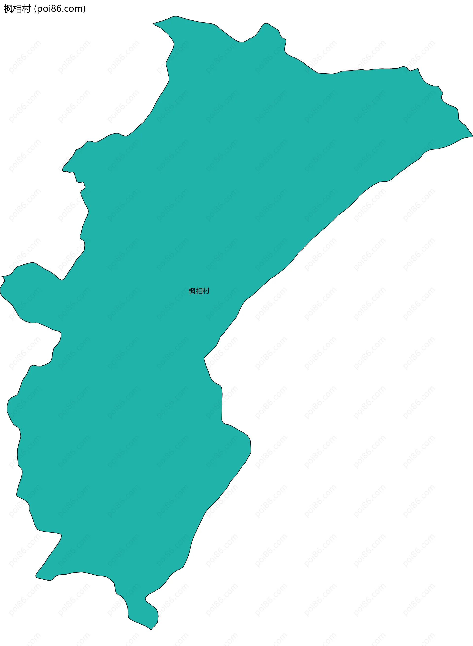 枫相村边界地图