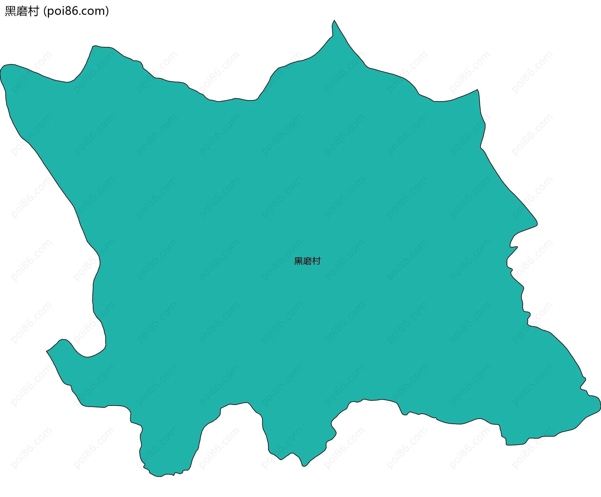 黑磨村边界地图