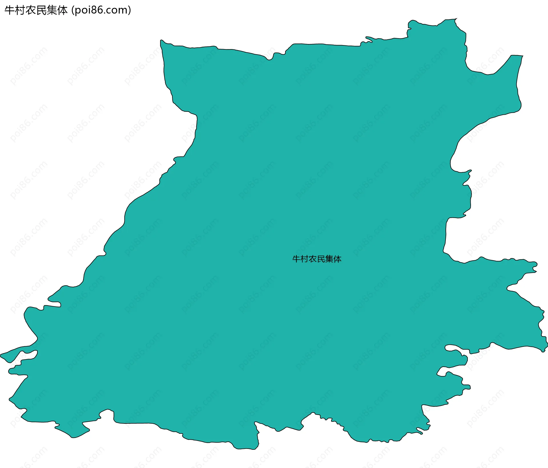 牛村农民集体边界地图