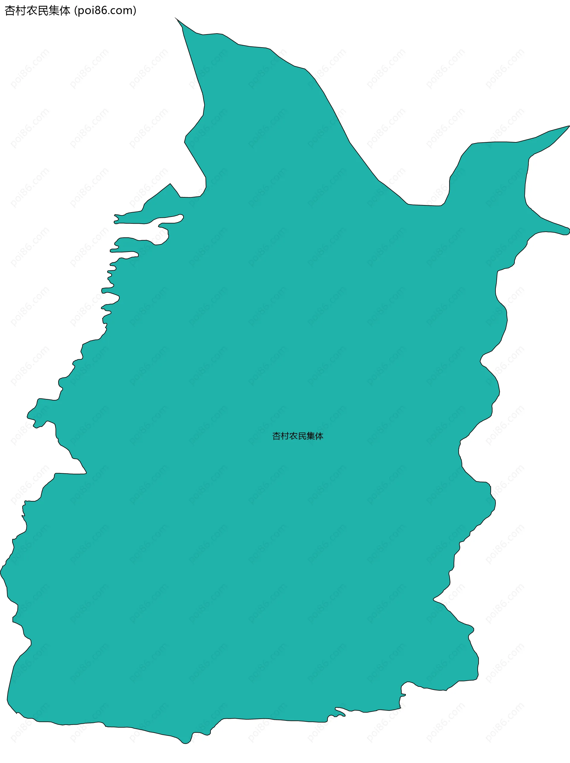 杏村农民集体边界地图