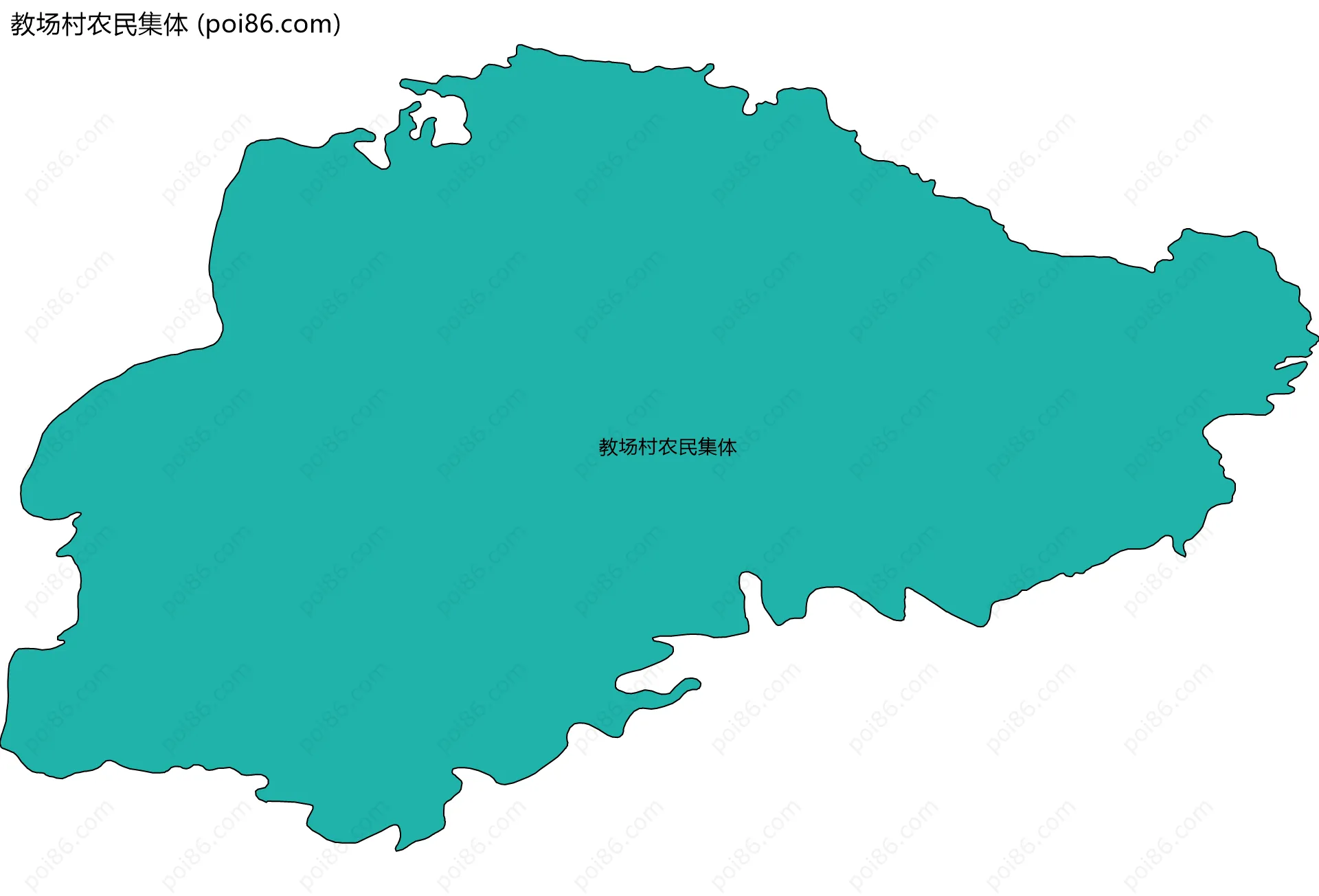 教场村农民集体边界地图