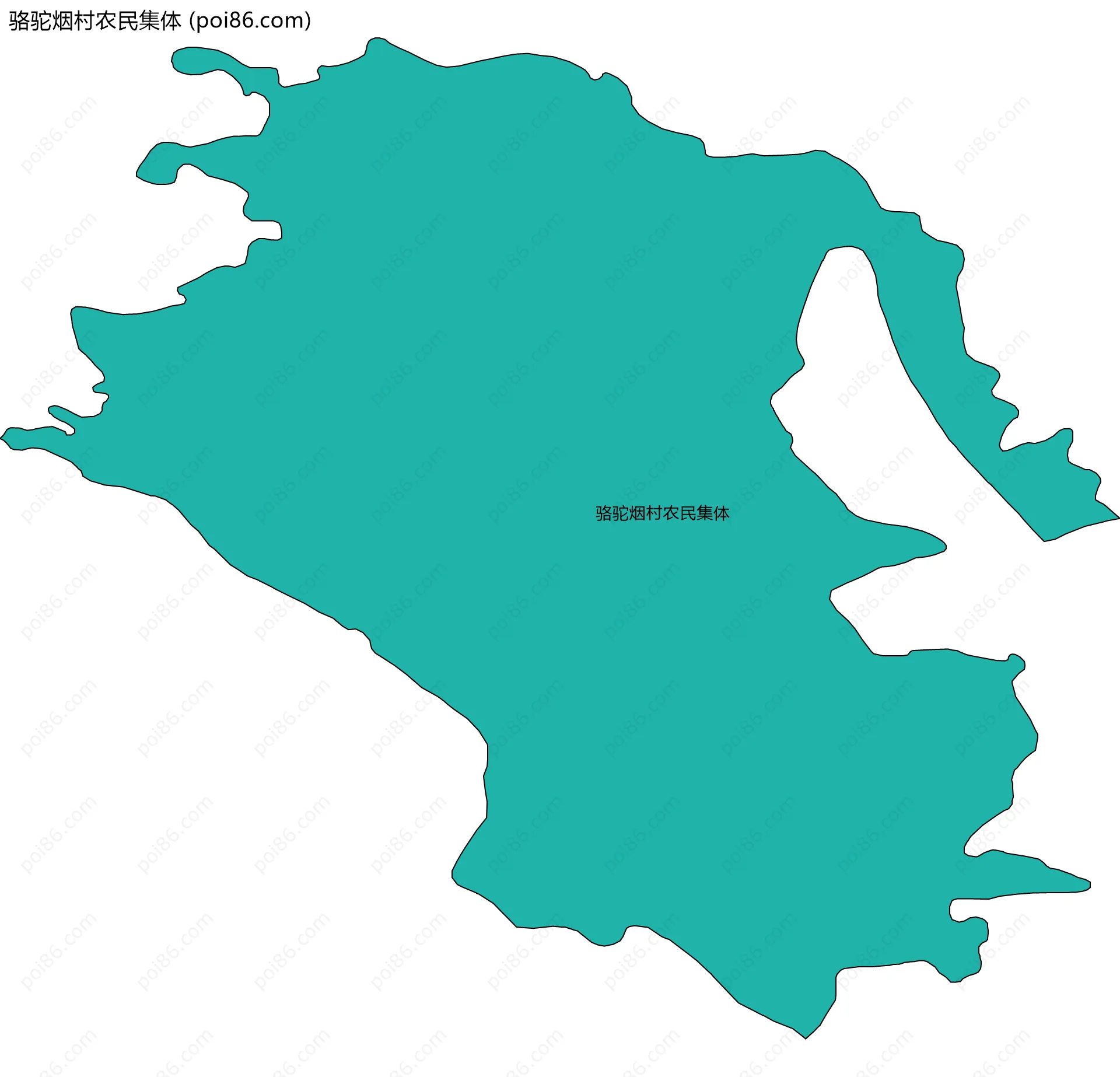 骆驼烟村农民集体边界地图