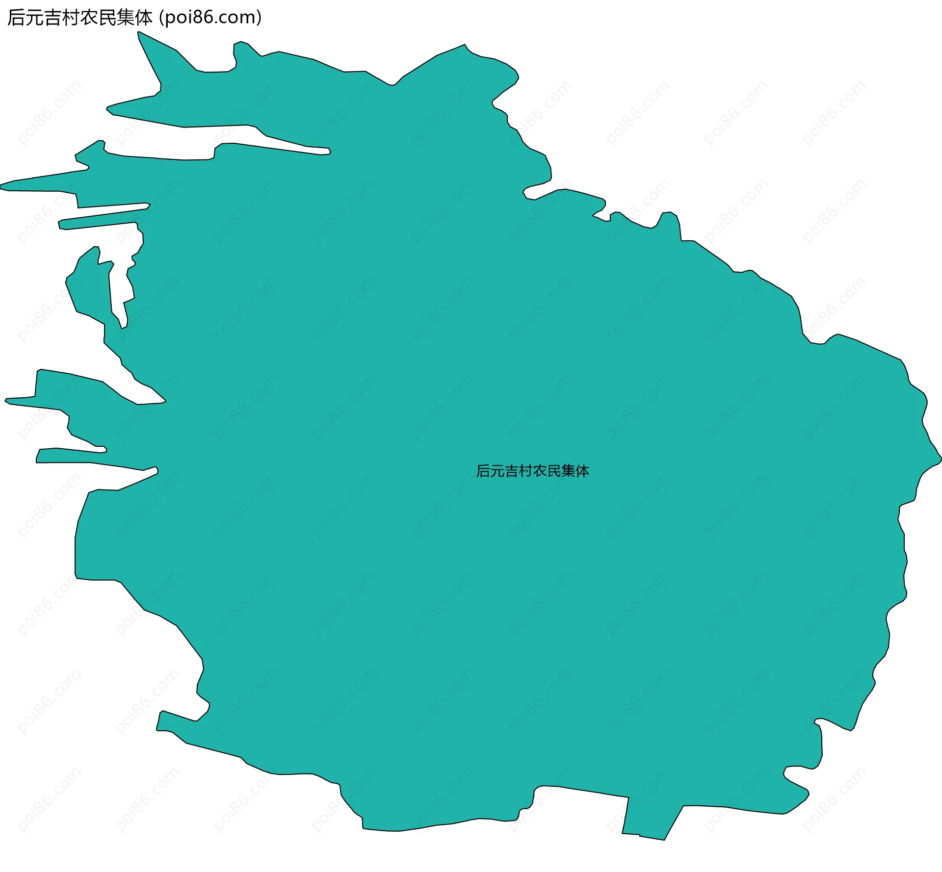 后元吉村农民集体边界地图