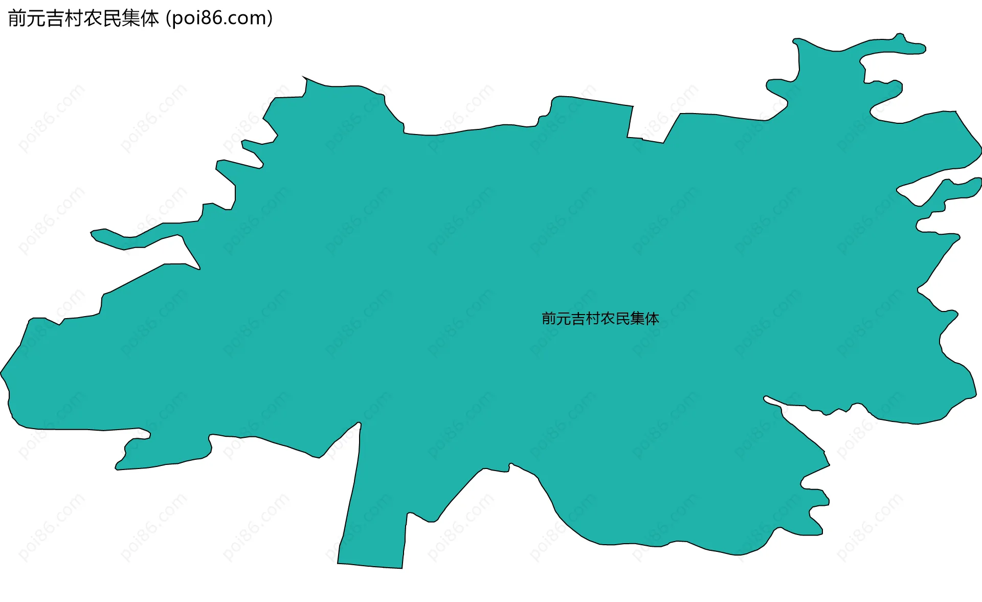 前元吉村农民集体边界地图