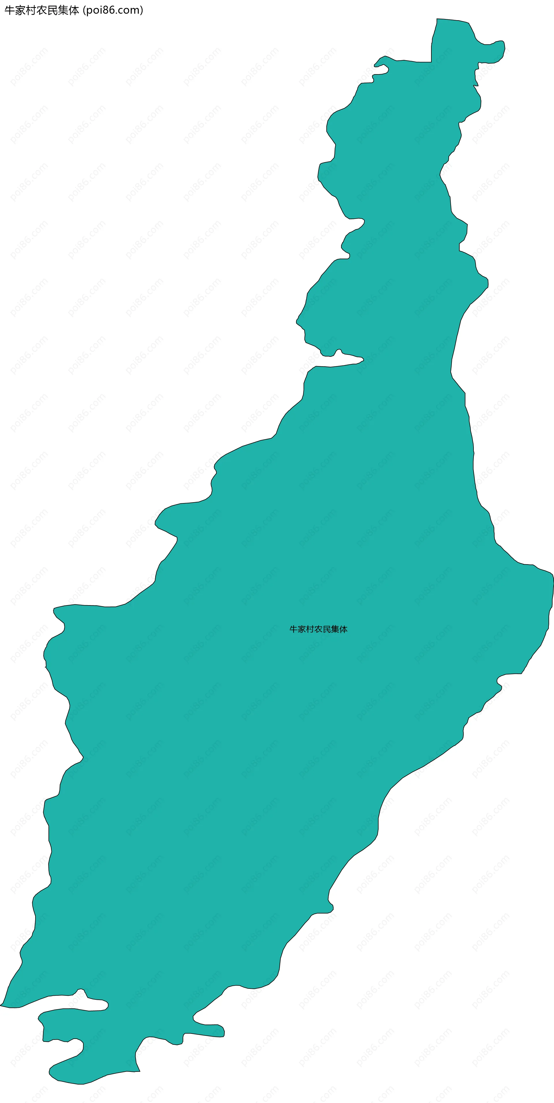 牛家村农民集体边界地图