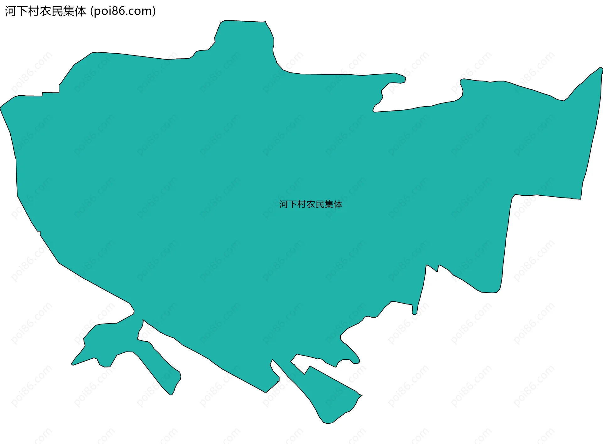 河下村农民集体边界地图