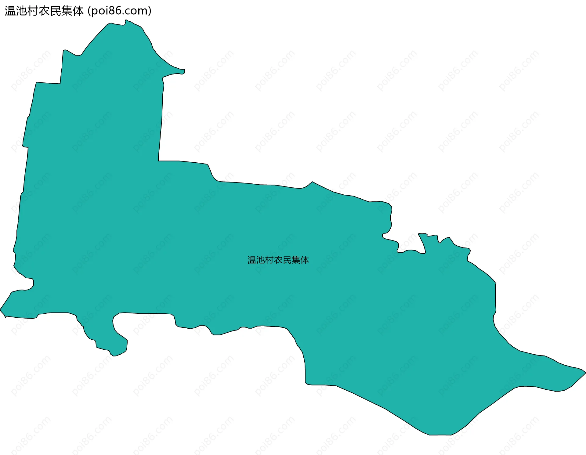 温池村农民集体边界地图