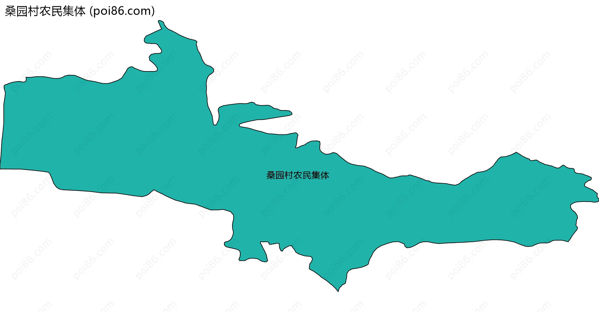 桑园村农民集体边界地图