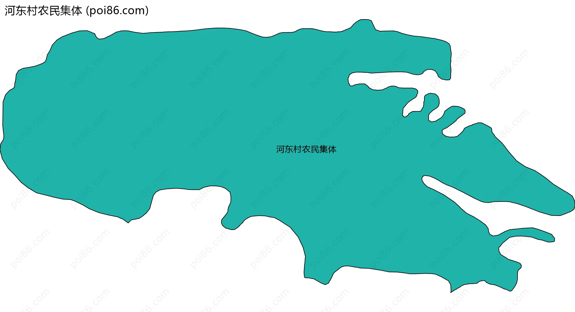 河东村农民集体边界地图