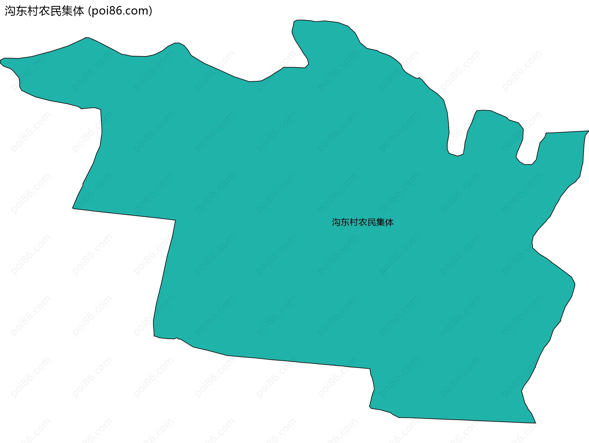 沟东村农民集体边界地图