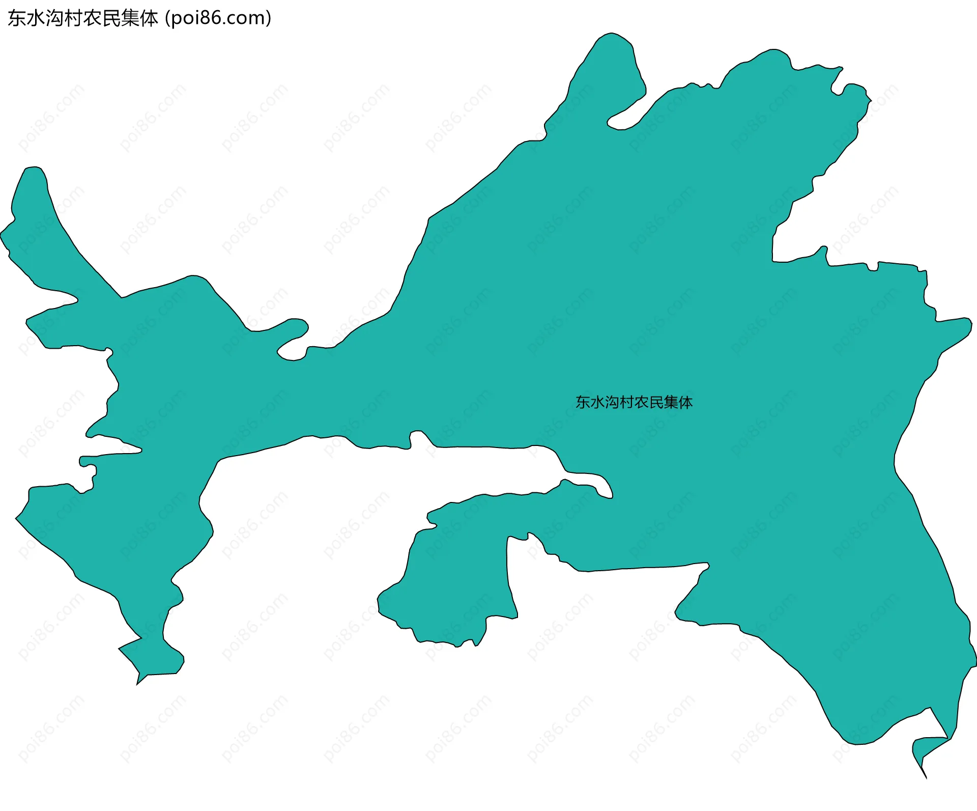 东水沟村农民集体边界地图