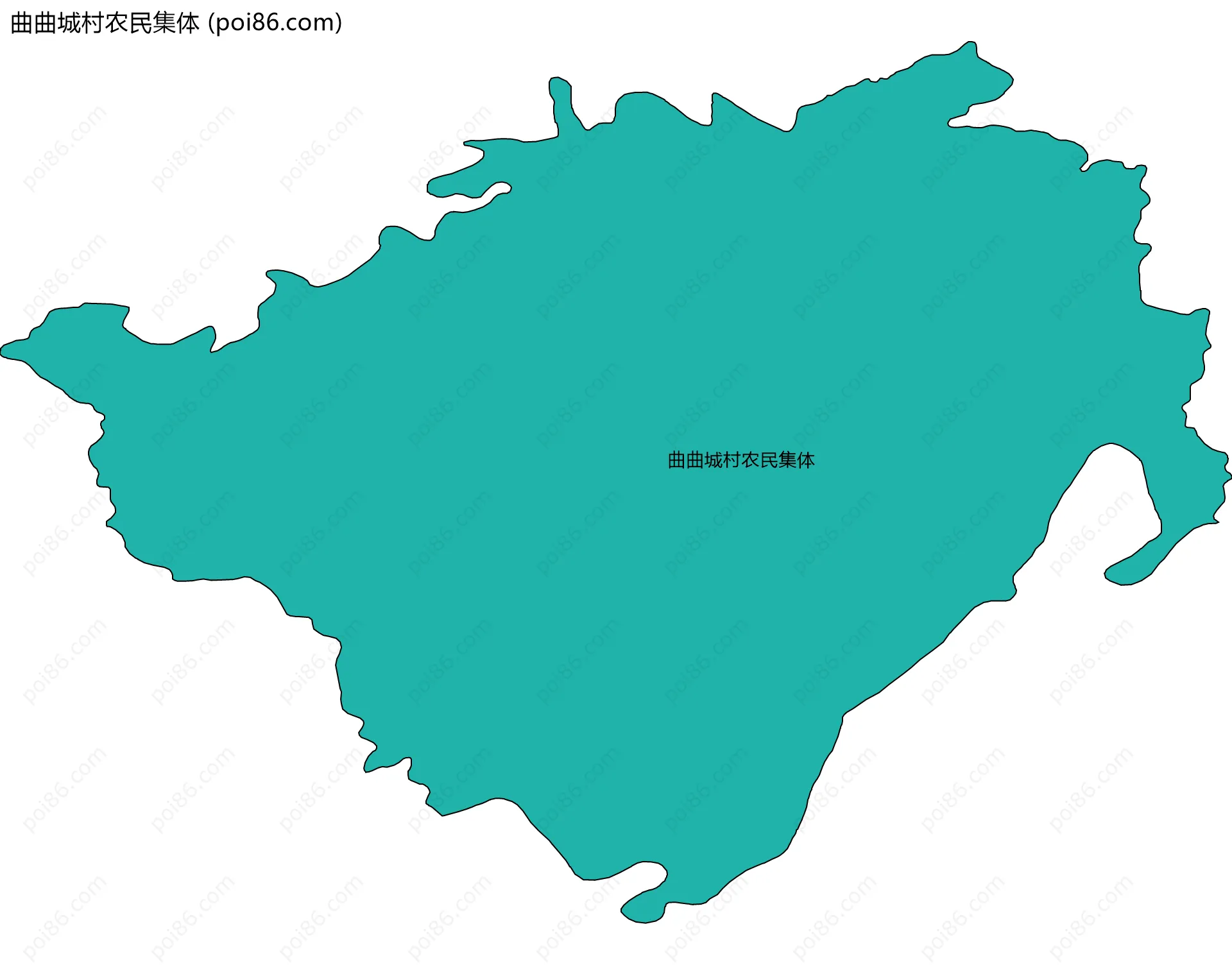 曲曲城村农民集体边界地图