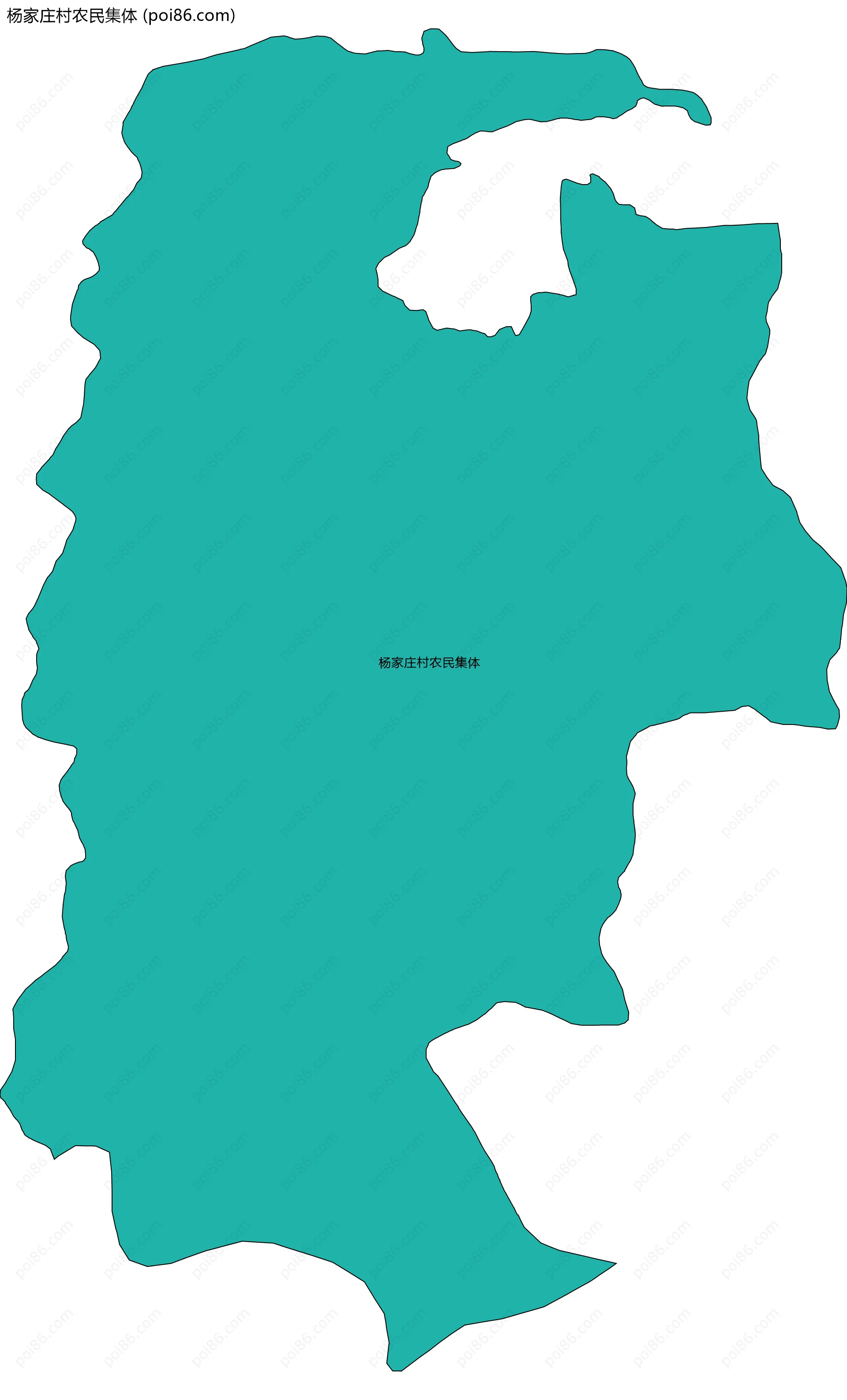 杨家庄村农民集体边界地图