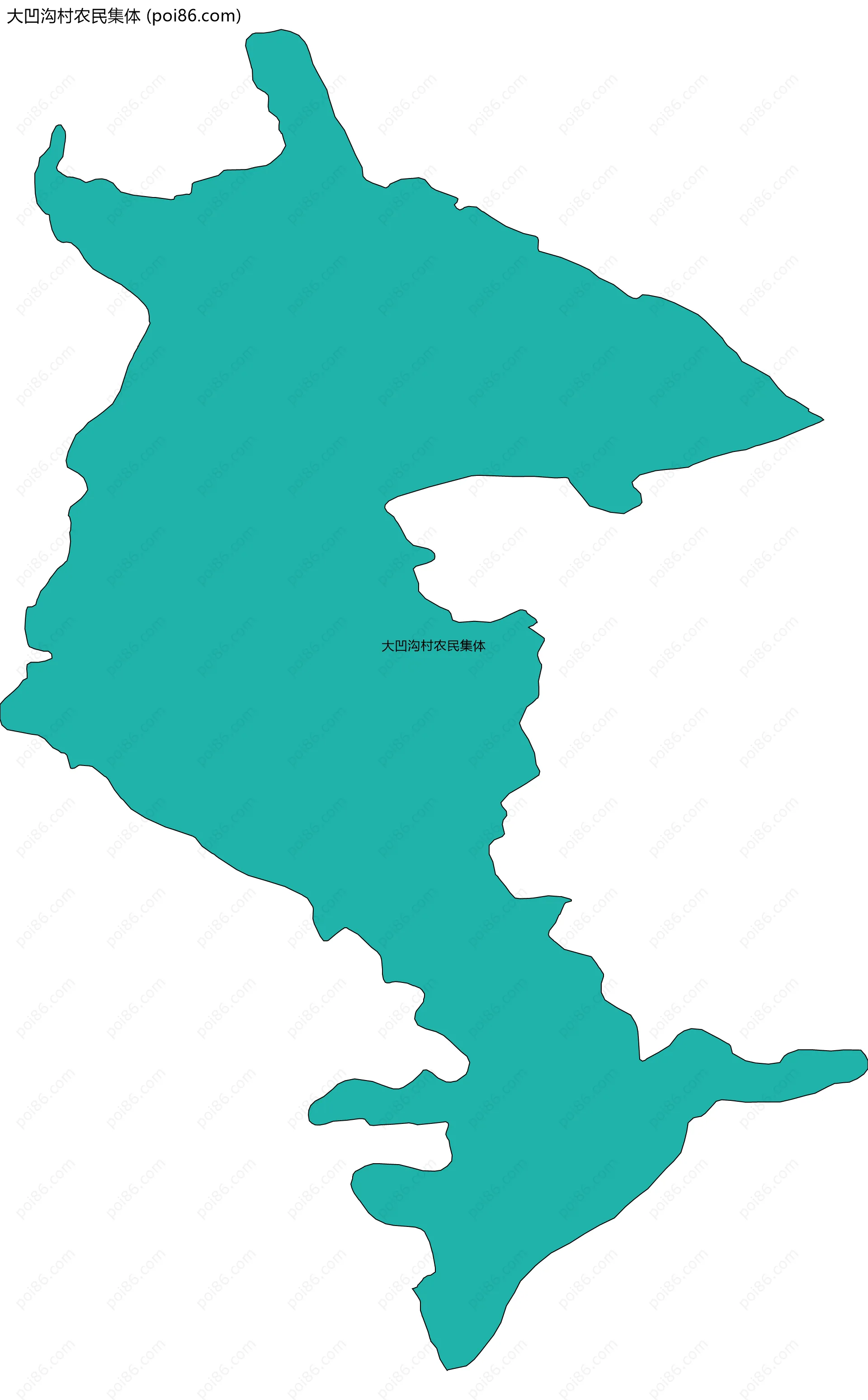 大凹沟村农民集体边界地图