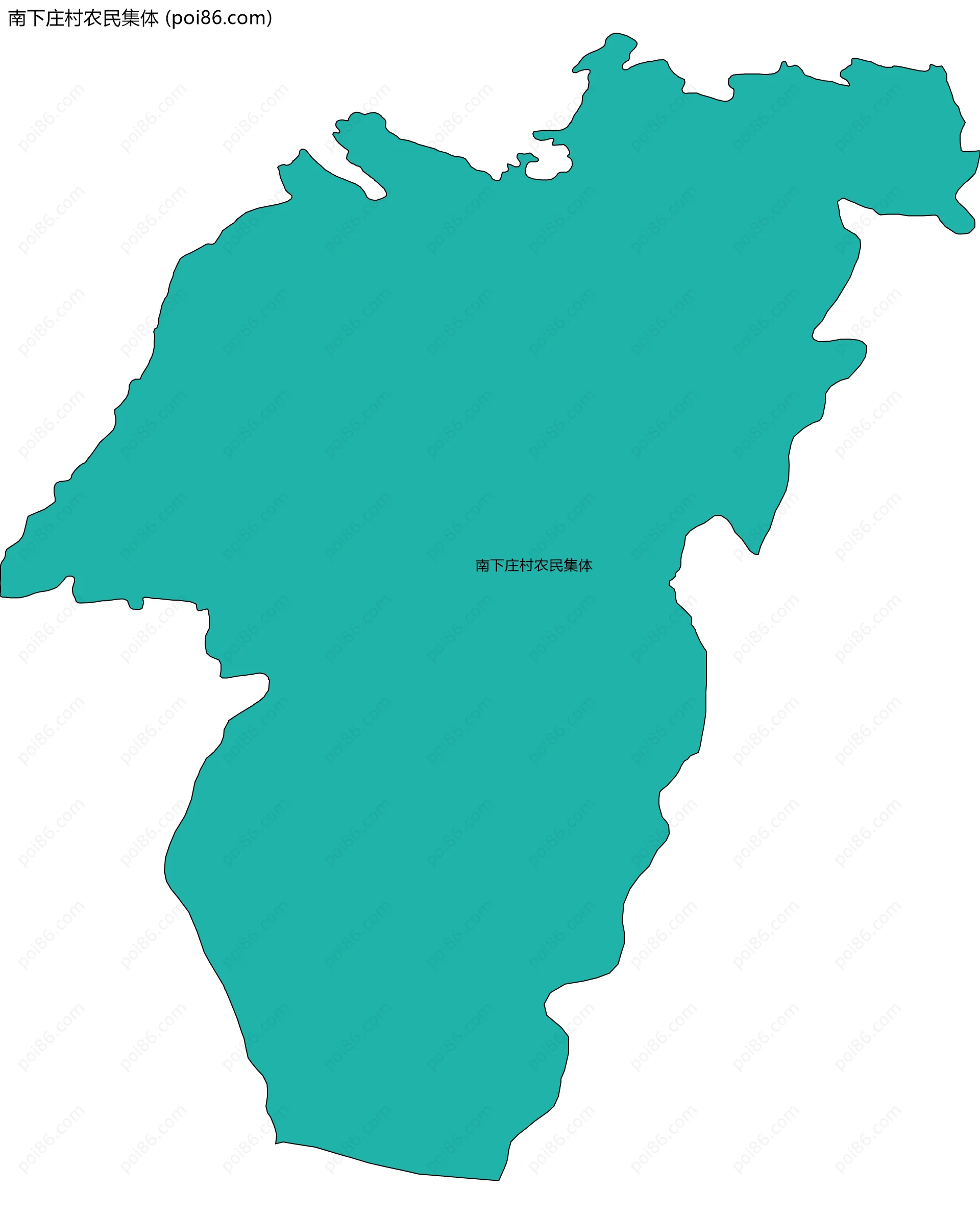 南下庄村农民集体边界地图