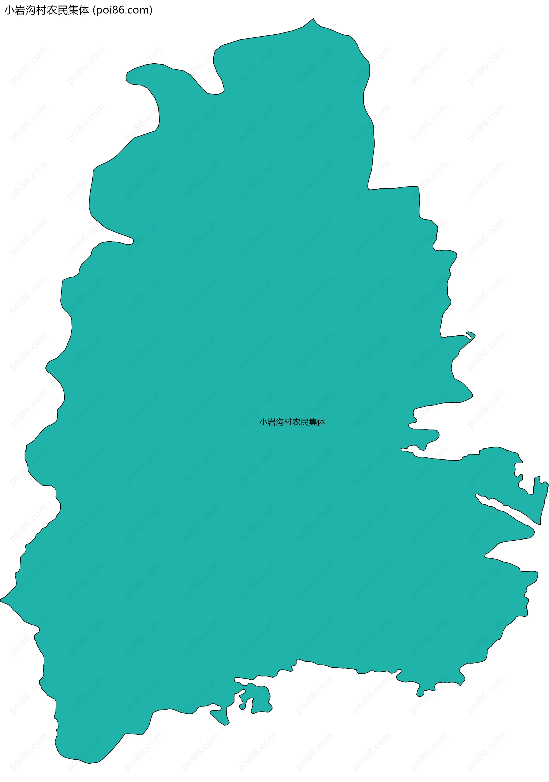 小岩沟村农民集体边界地图