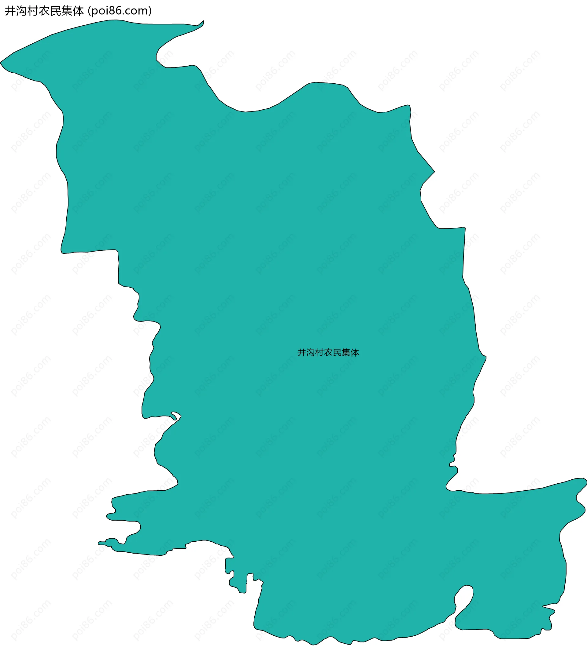 井沟村农民集体边界地图