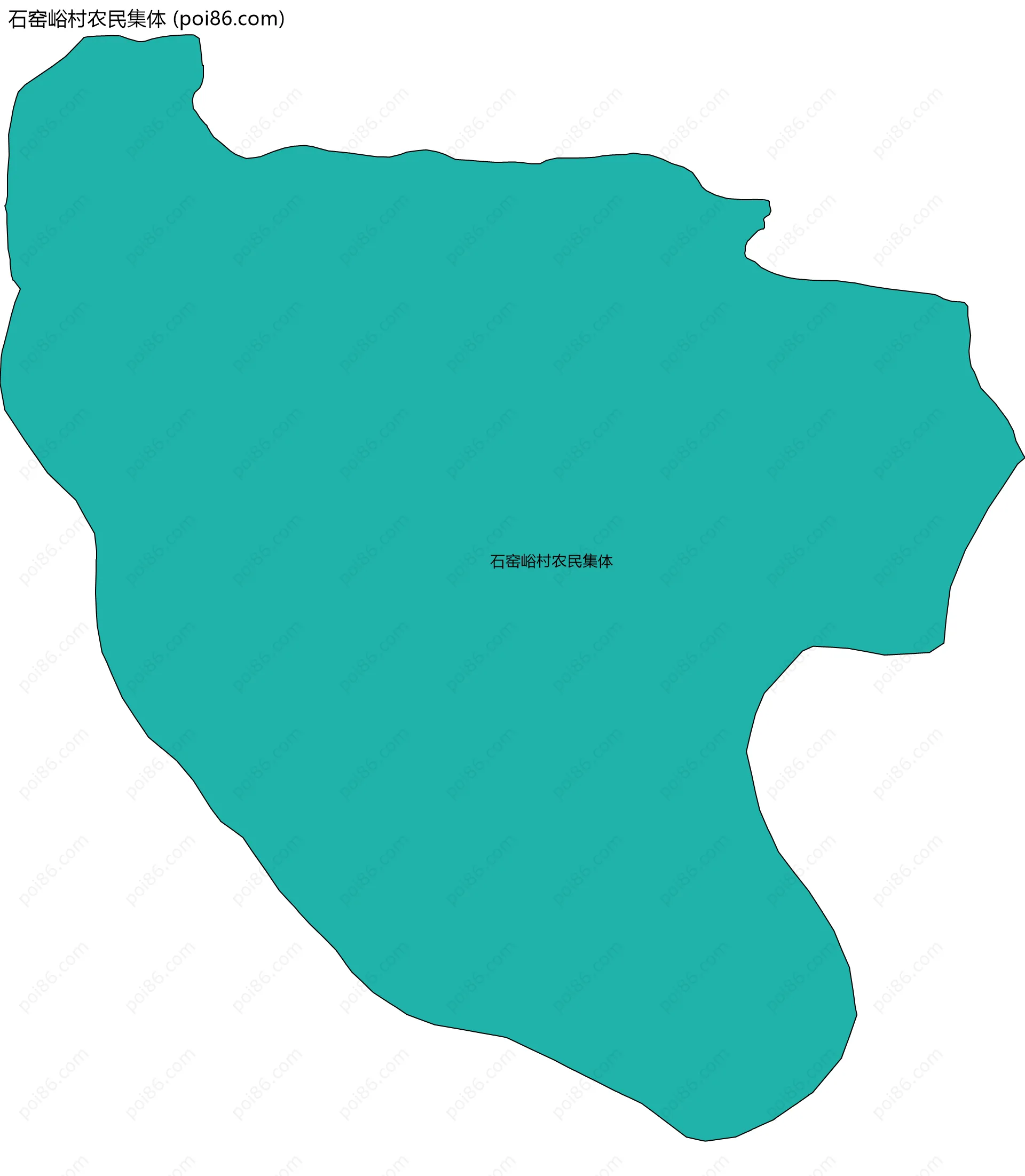 石窑峪村农民集体边界地图